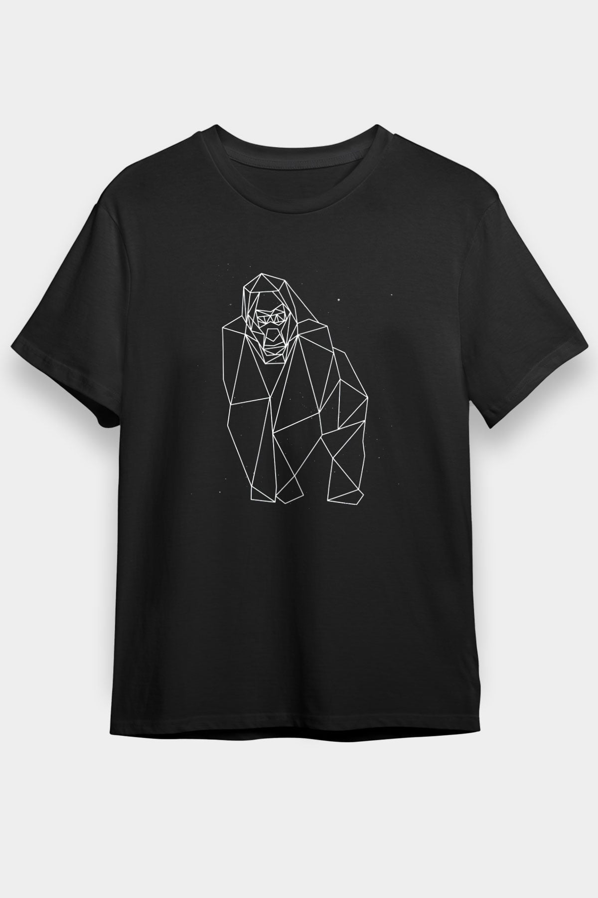 Goril Siyah Unisex Tişört T-Shirt - TişörtFabrikası