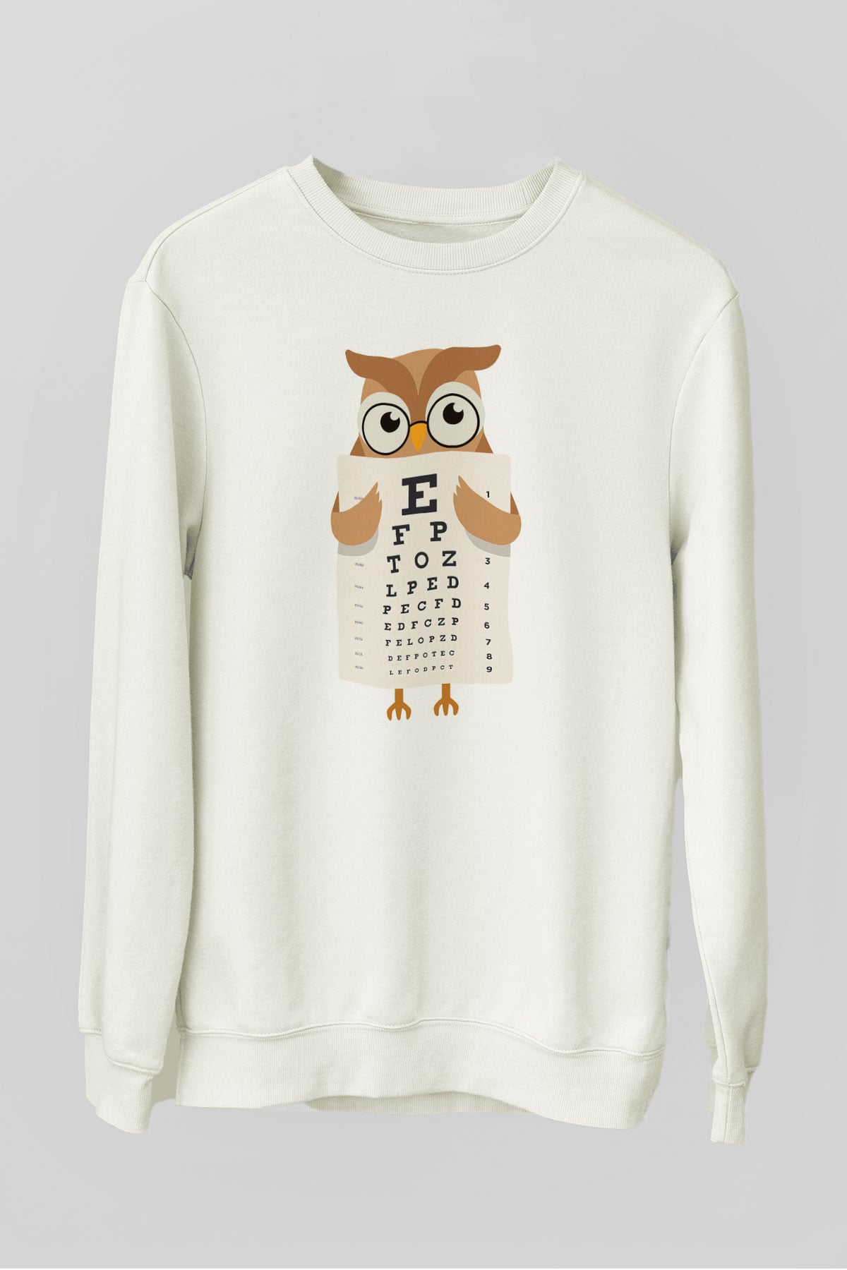 Göz doktoru Beyaz Unisex Sweatshirt