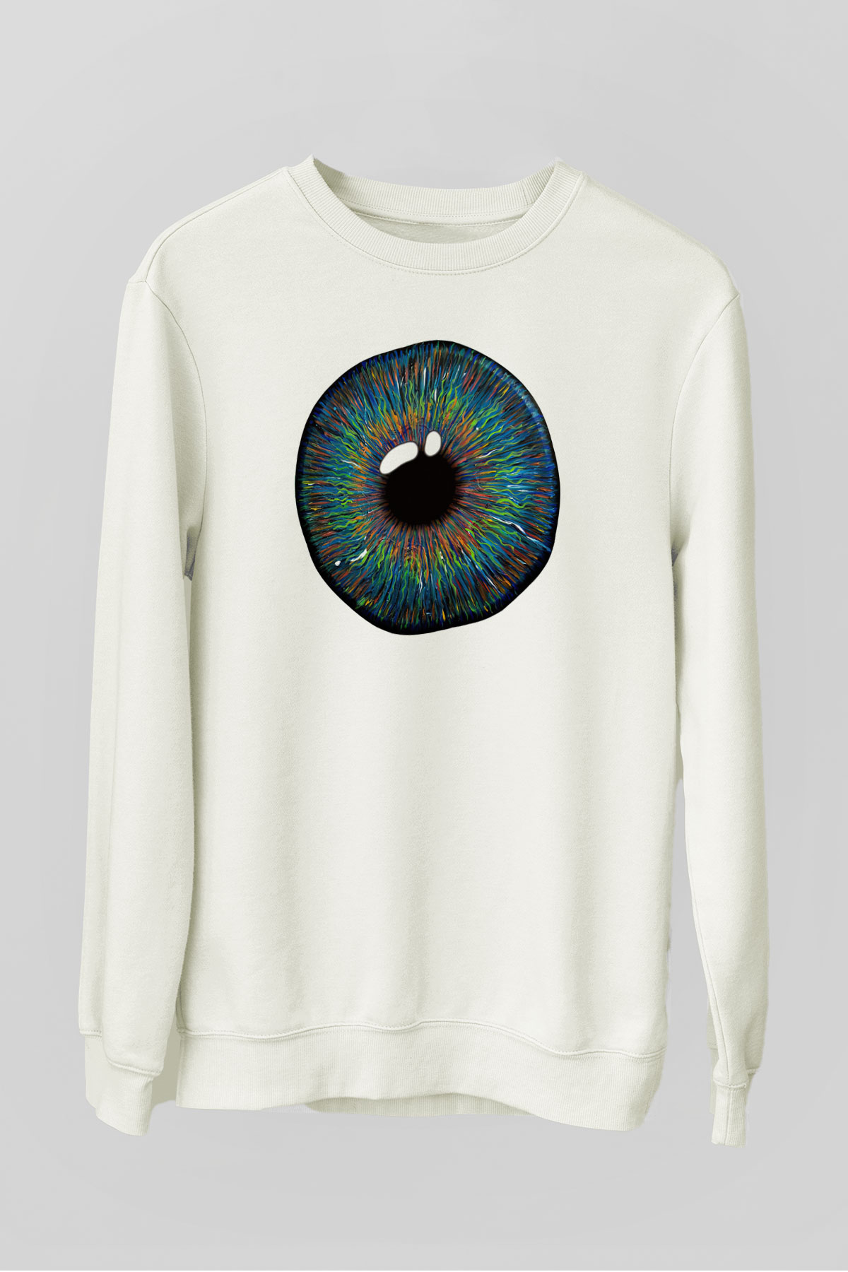 Göz doktoru Beyaz Unisex Sweatshirt