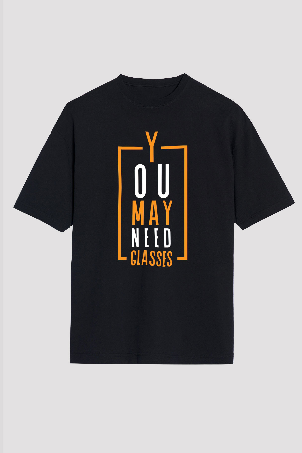 Gözlükçü Siyah Unisex Tişört T-Shirt - TişörtFabrikası