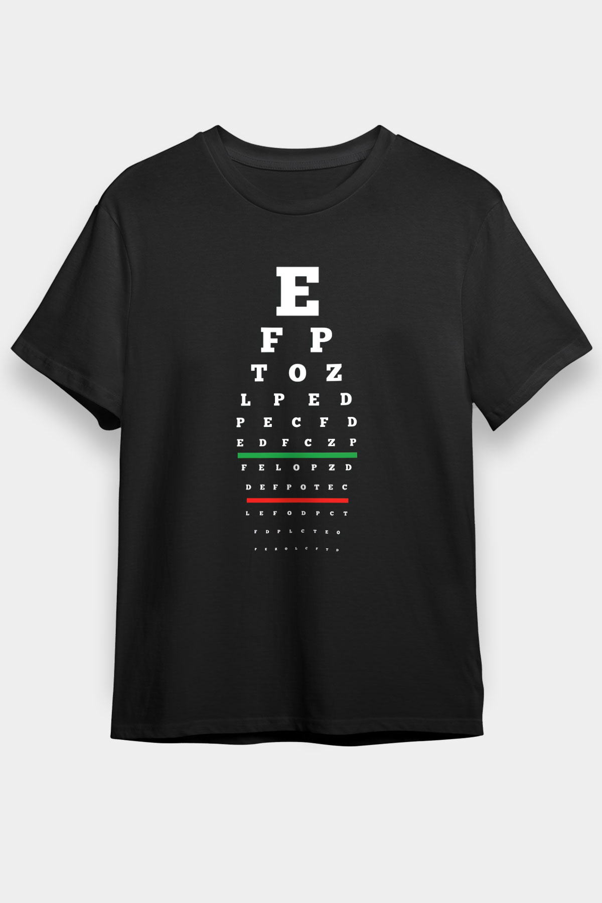 Gözlükçü Siyah Unisex Tişört T-Shirt - TişörtFabrikası