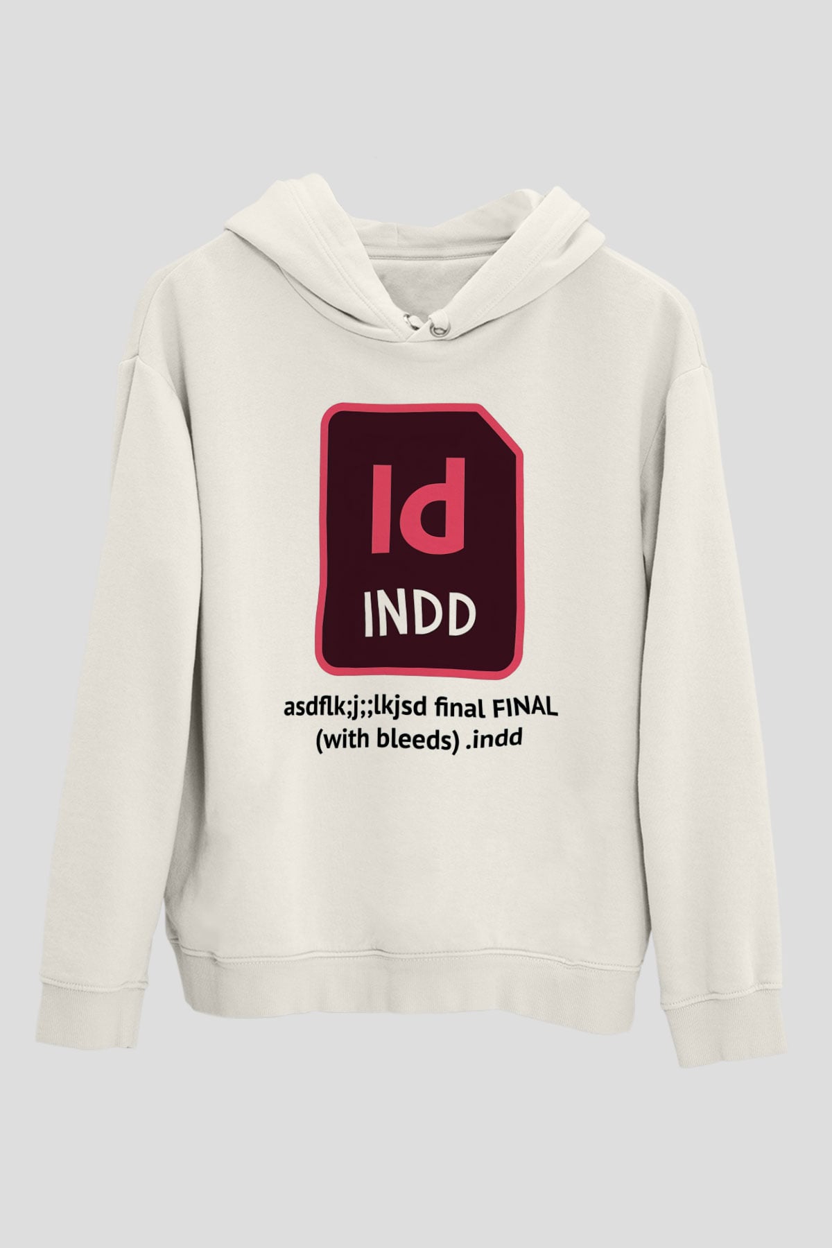 Grafiker Beyaz Unisex Kapüşonlu Sweatshirt