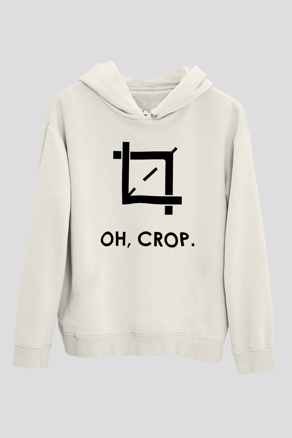 Grafiker Beyaz Unisex Kapüşonlu Sweatshirt