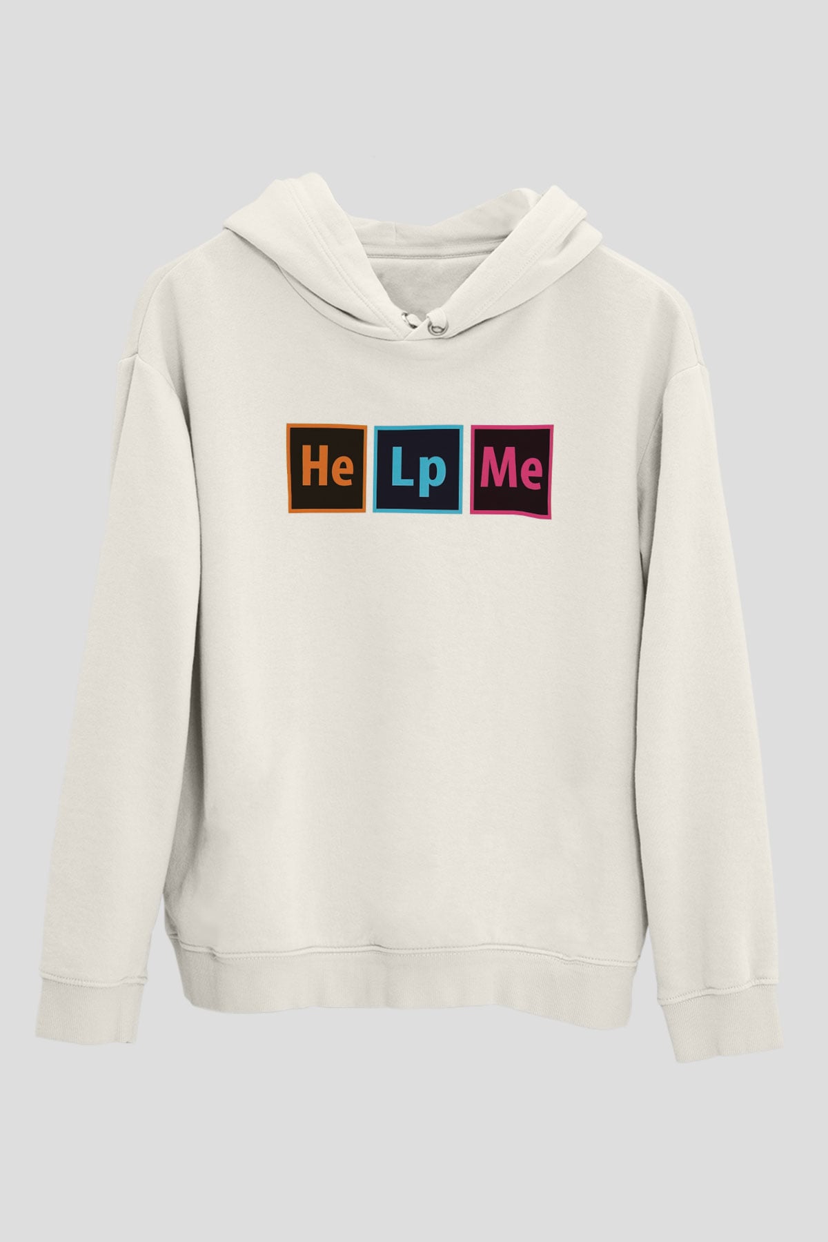 Grafiker Beyaz Unisex Kapüşonlu Sweatshirt