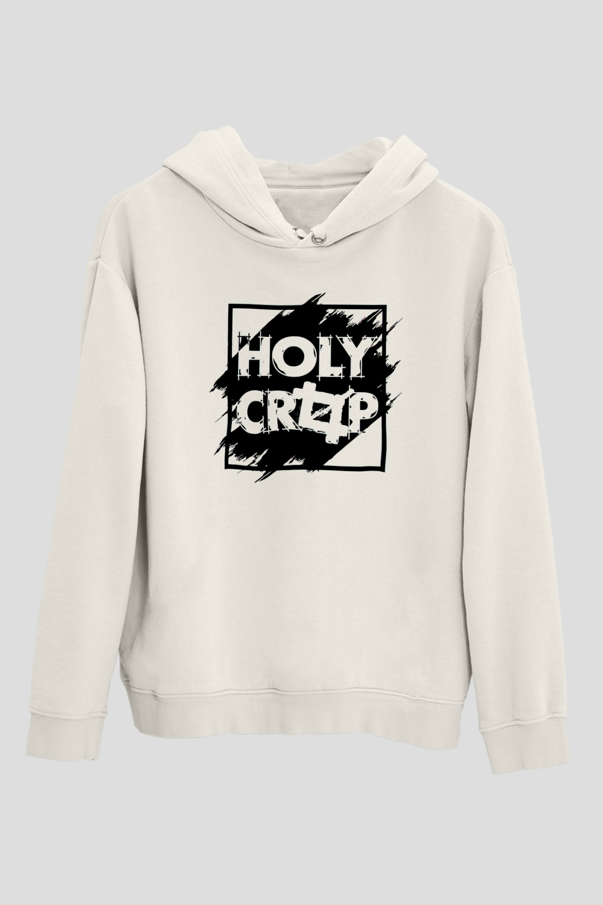Grafiker Beyaz Unisex Kapüşonlu Sweatshirt