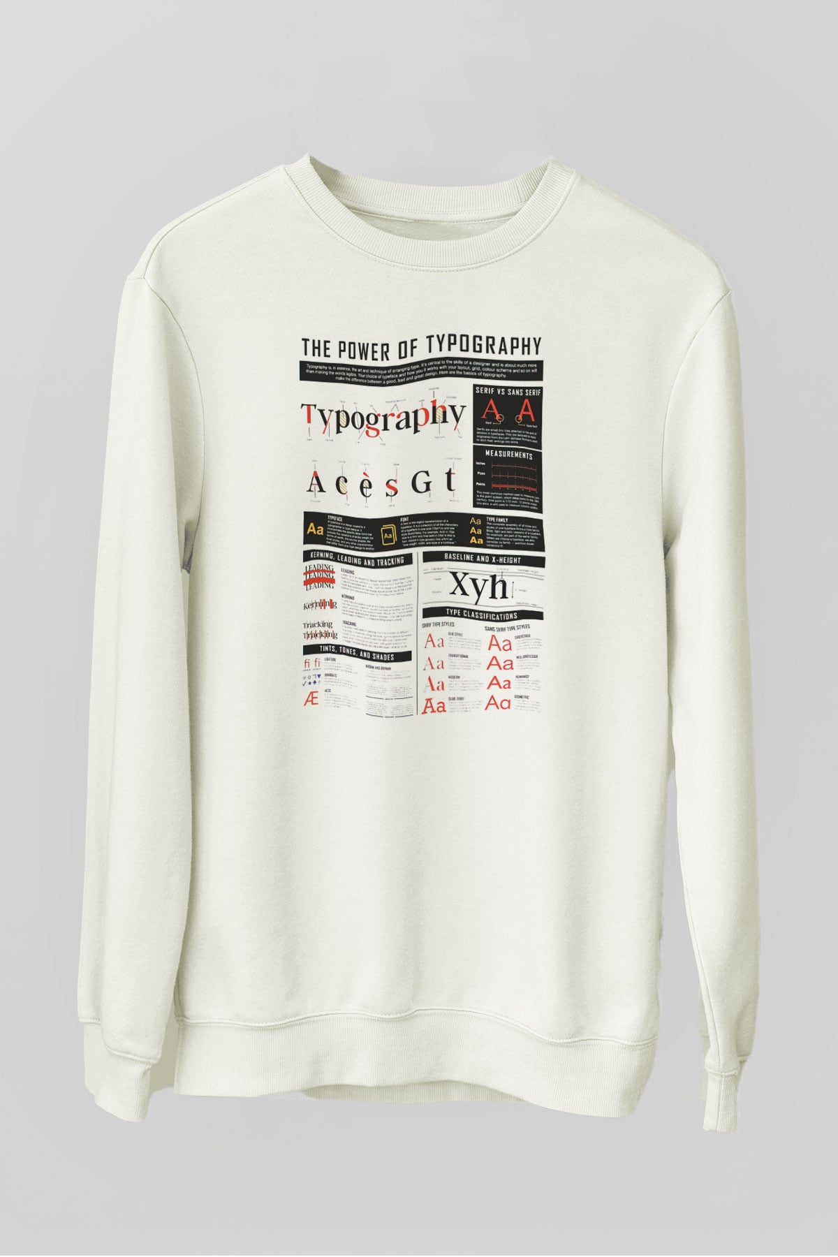Grafiker Beyaz Unisex Sweatshirt