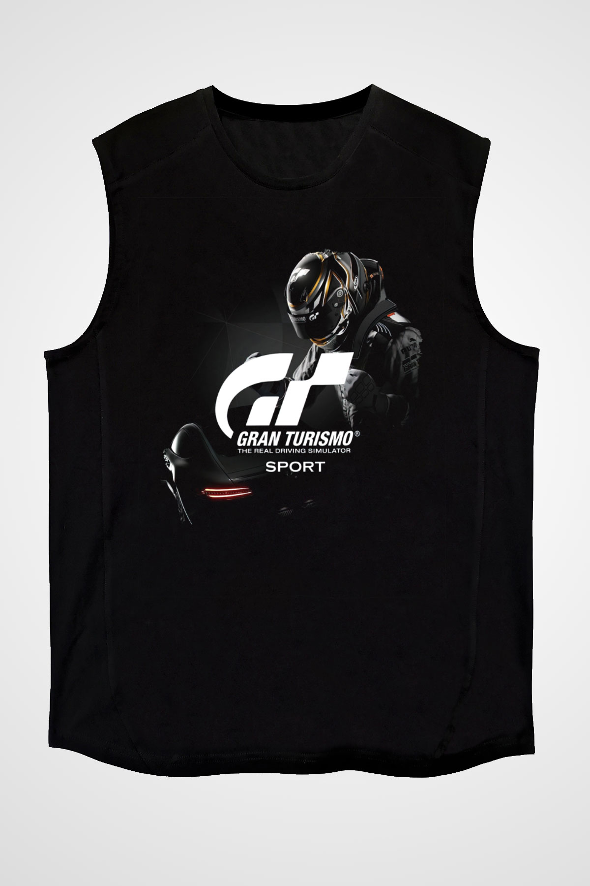 Gran Turismo Siyah Unisex Kolsuz Tişört