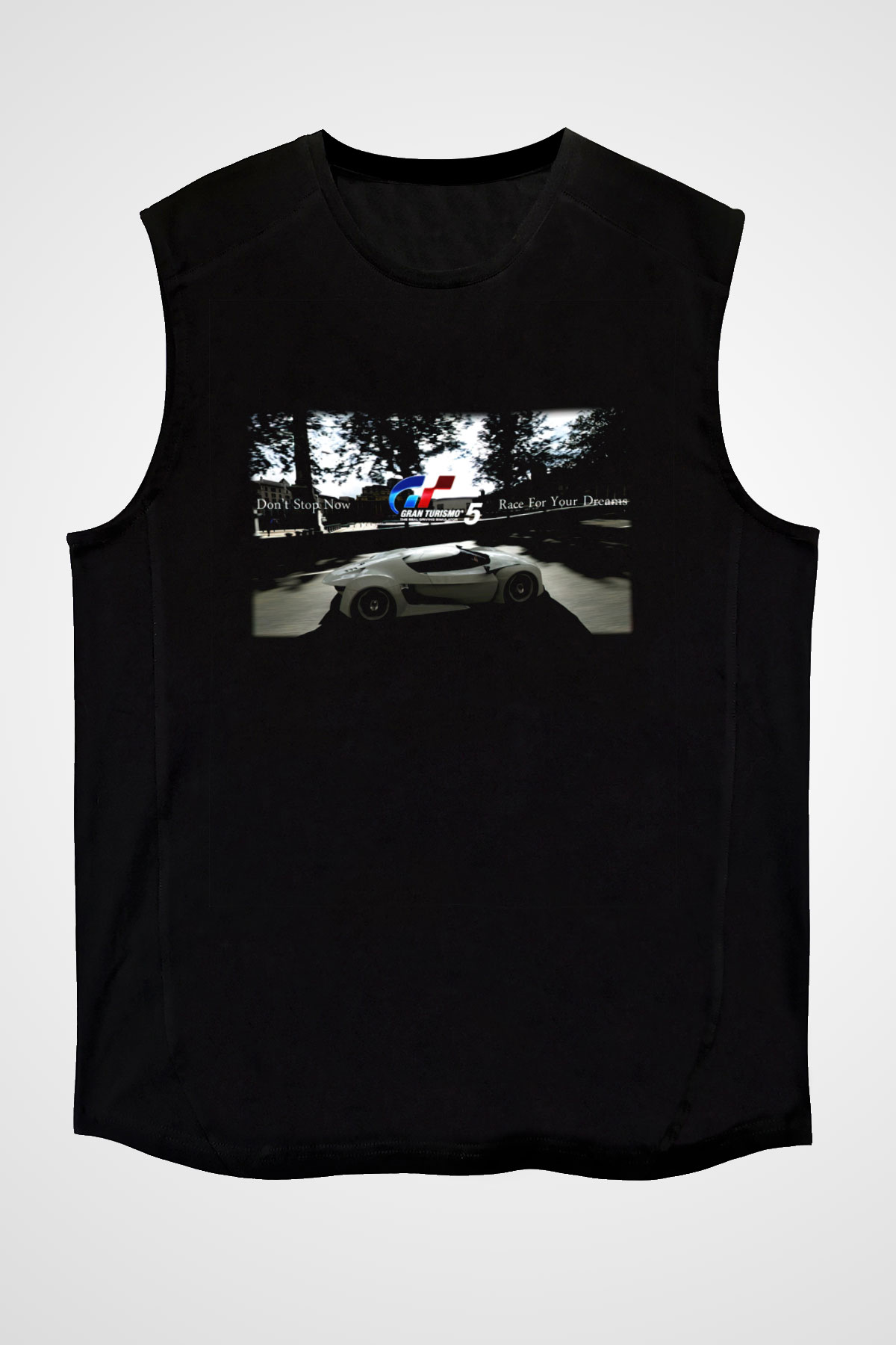 Gran Turismo Siyah Unisex Kolsuz Tişört