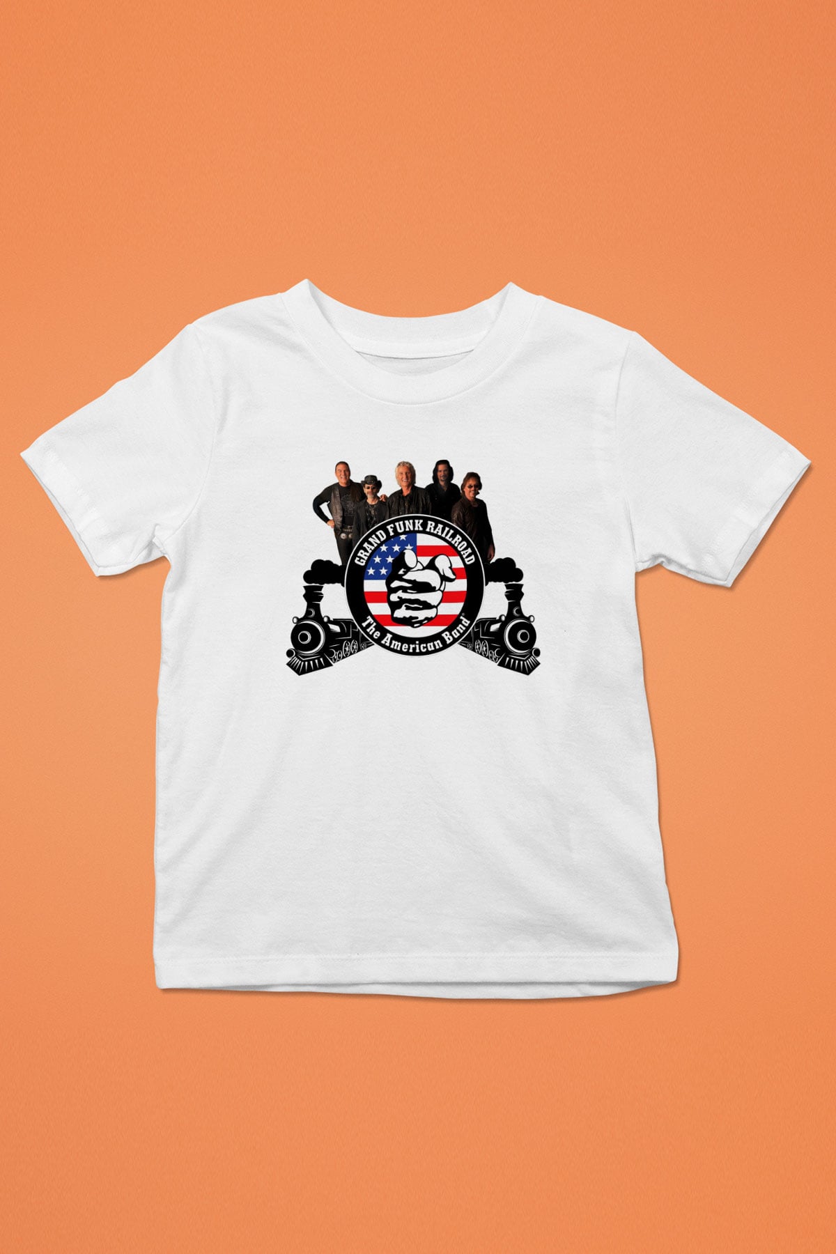 Grand Funk Railroad Baskılı Beyaz Unisex Çocuk Tişört