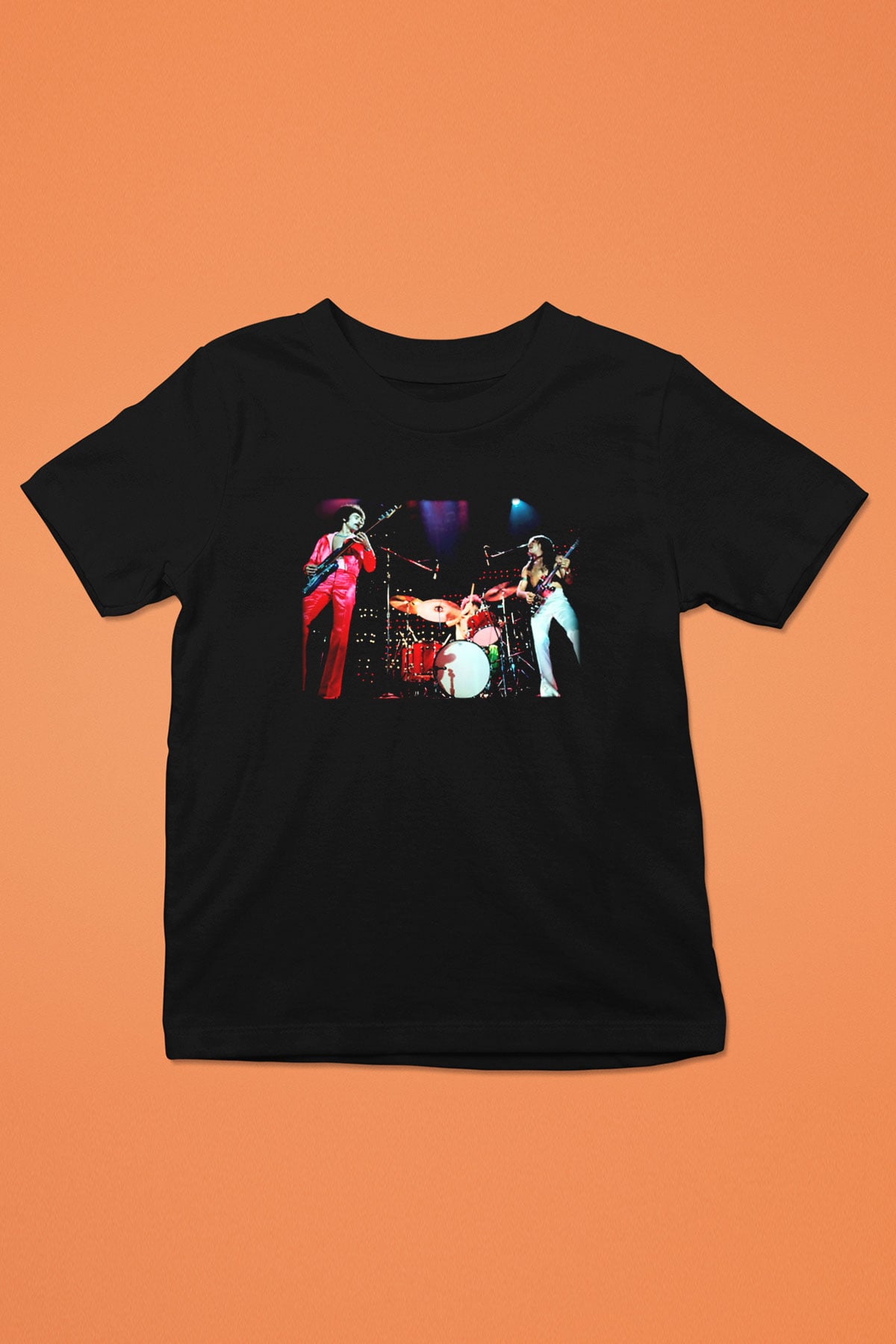 Grand Funk Railroad Baskılı Siyah Unisex Çocuk Tişört