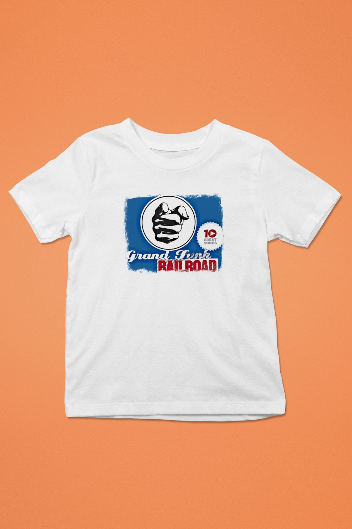 Grand Funk Railroad Baskılı Unisex Beyaz Çocuk Tişört