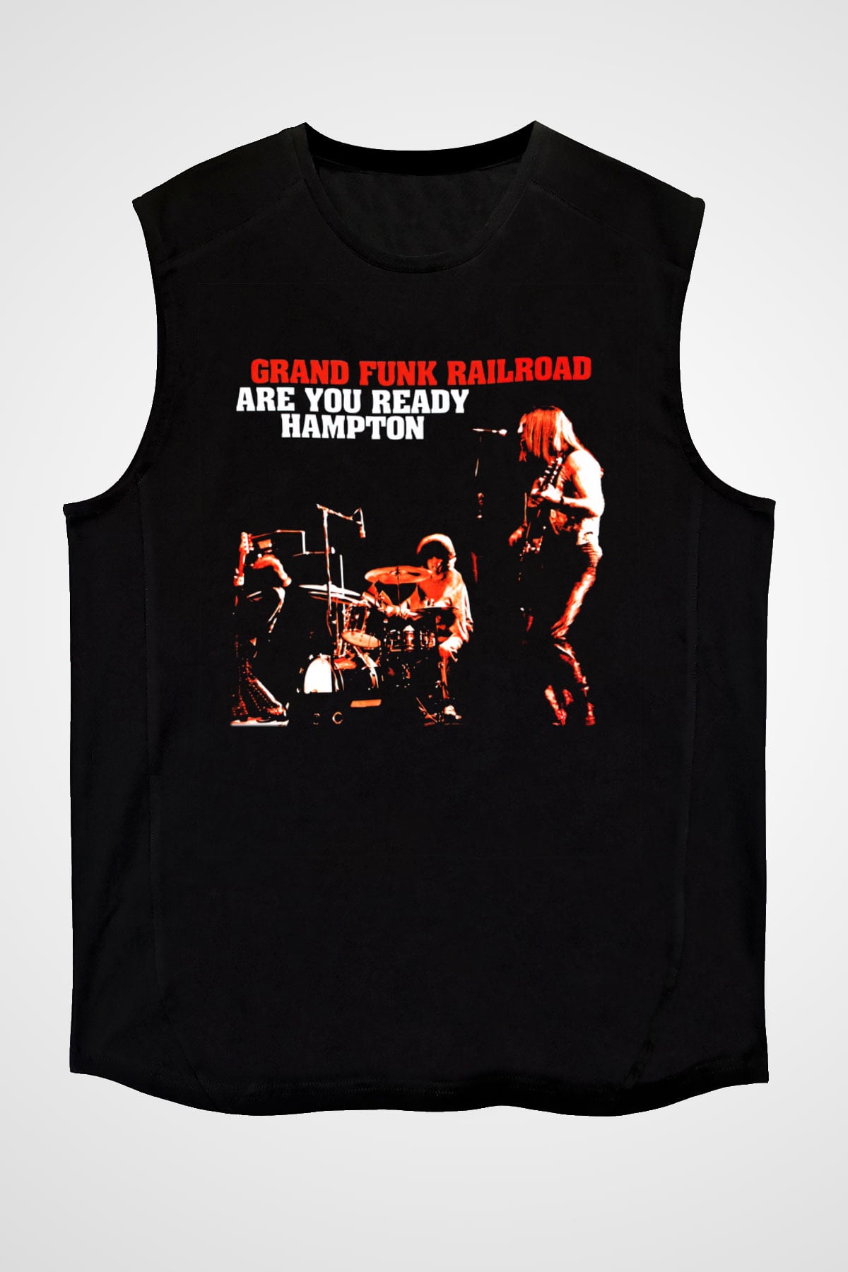 Grand Funk Railroad Siyah Unisex Kolsuz Tişört