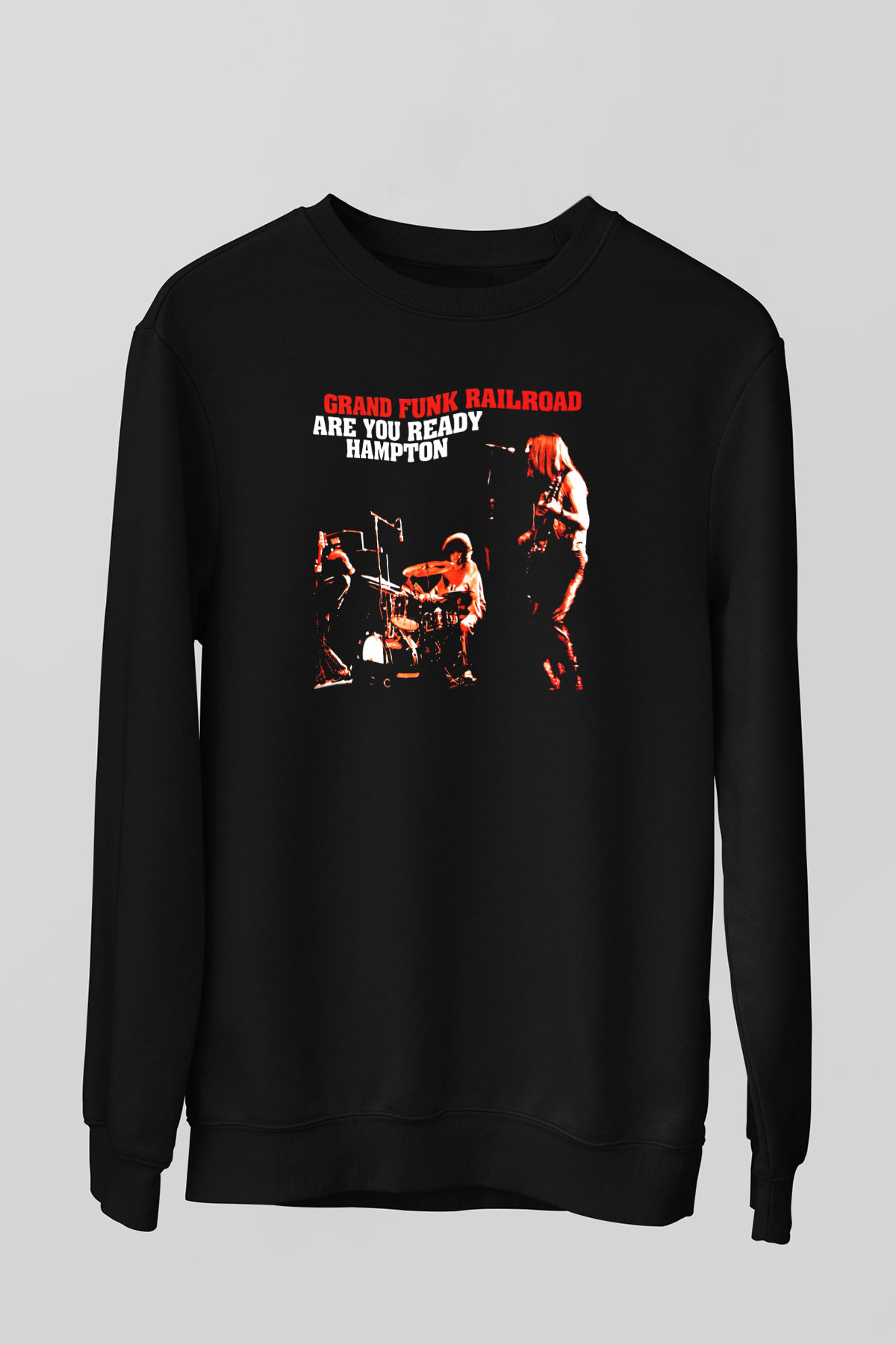 Grand Funk Railroad Siyah Unisex Sweatshirt