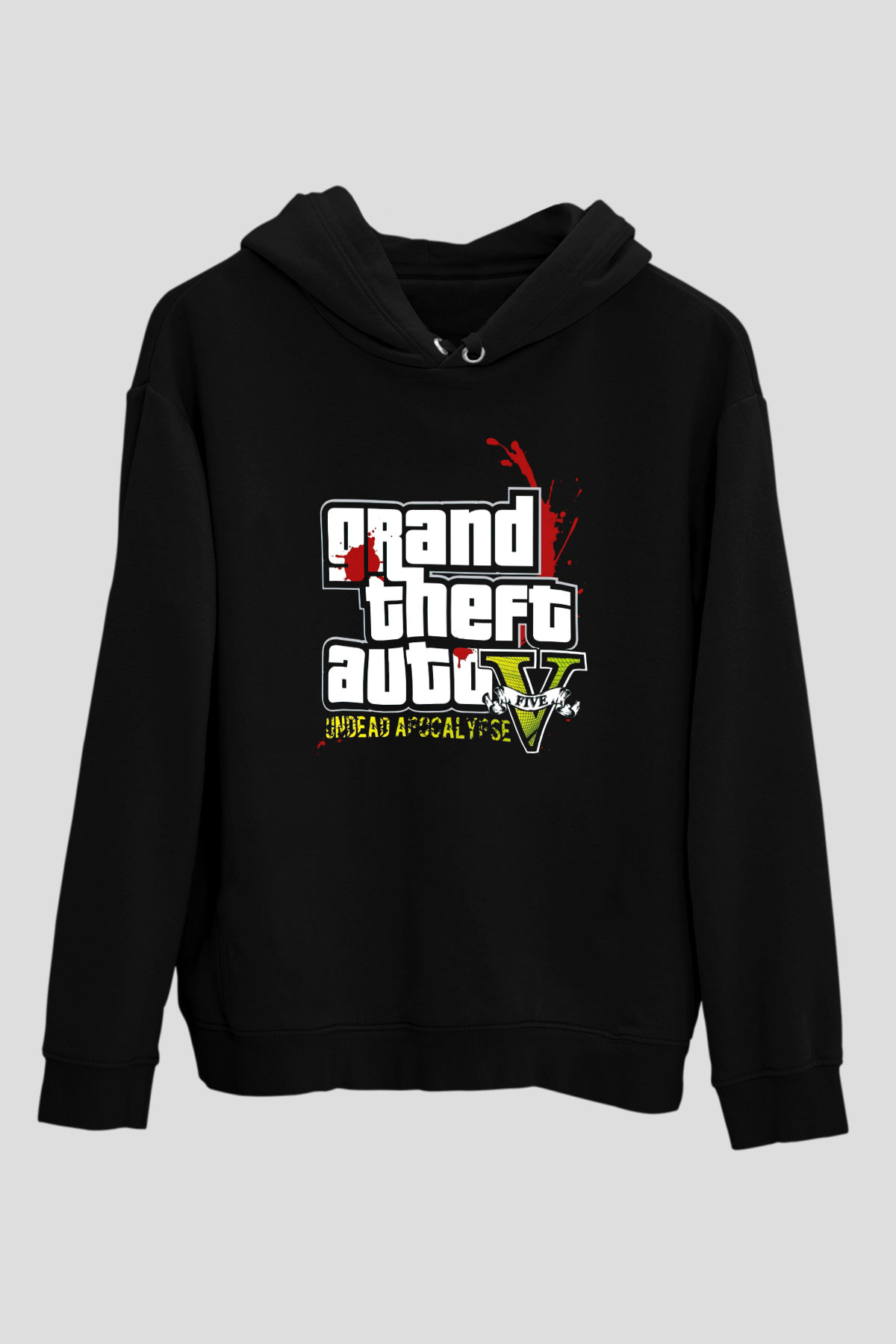 Grand Theft Auto Beyaz Unisex Hoodie