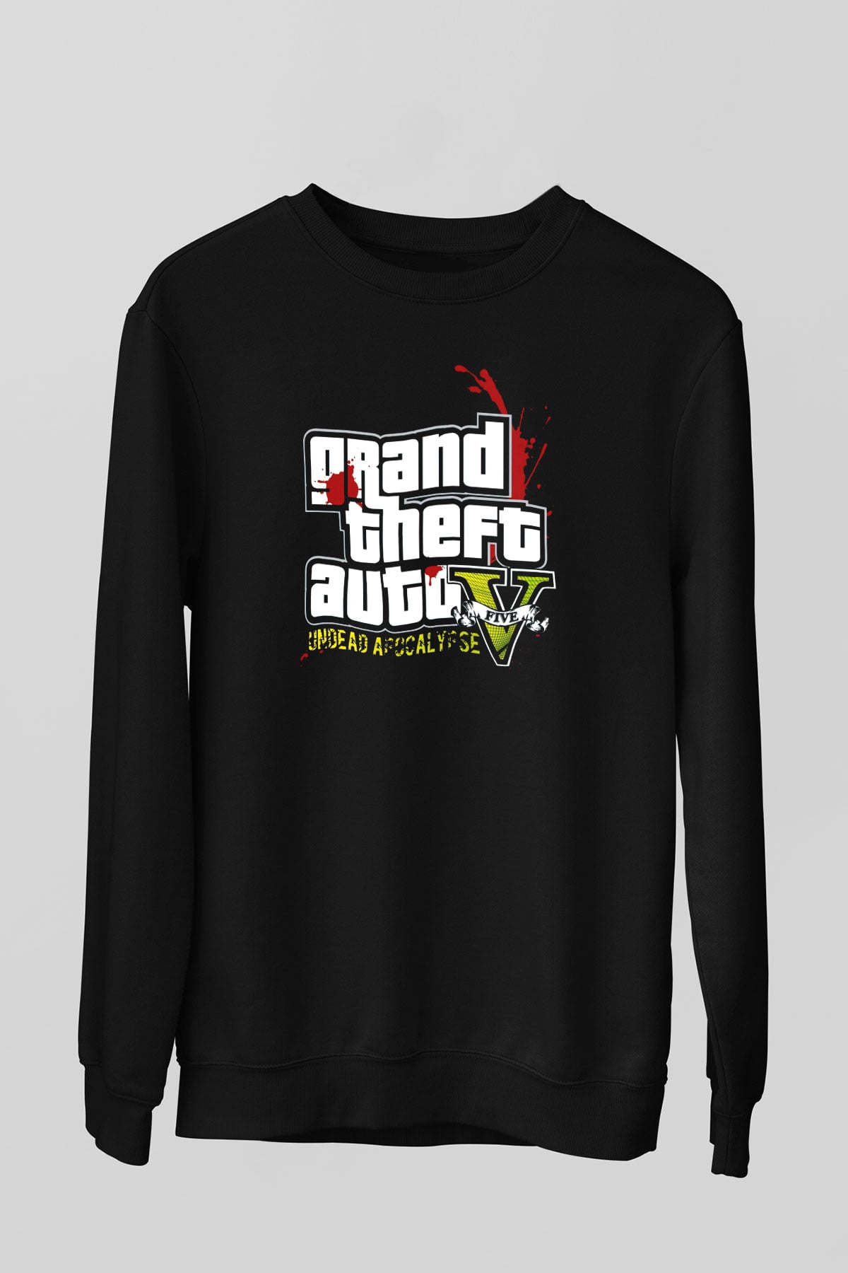 Grand Theft Auto Beyaz Unisex Sweatshirt