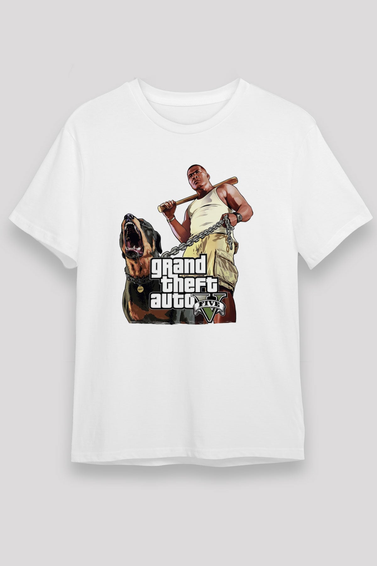 Grand Theft Auto Beyaz Unisex Tişört T-Shirt