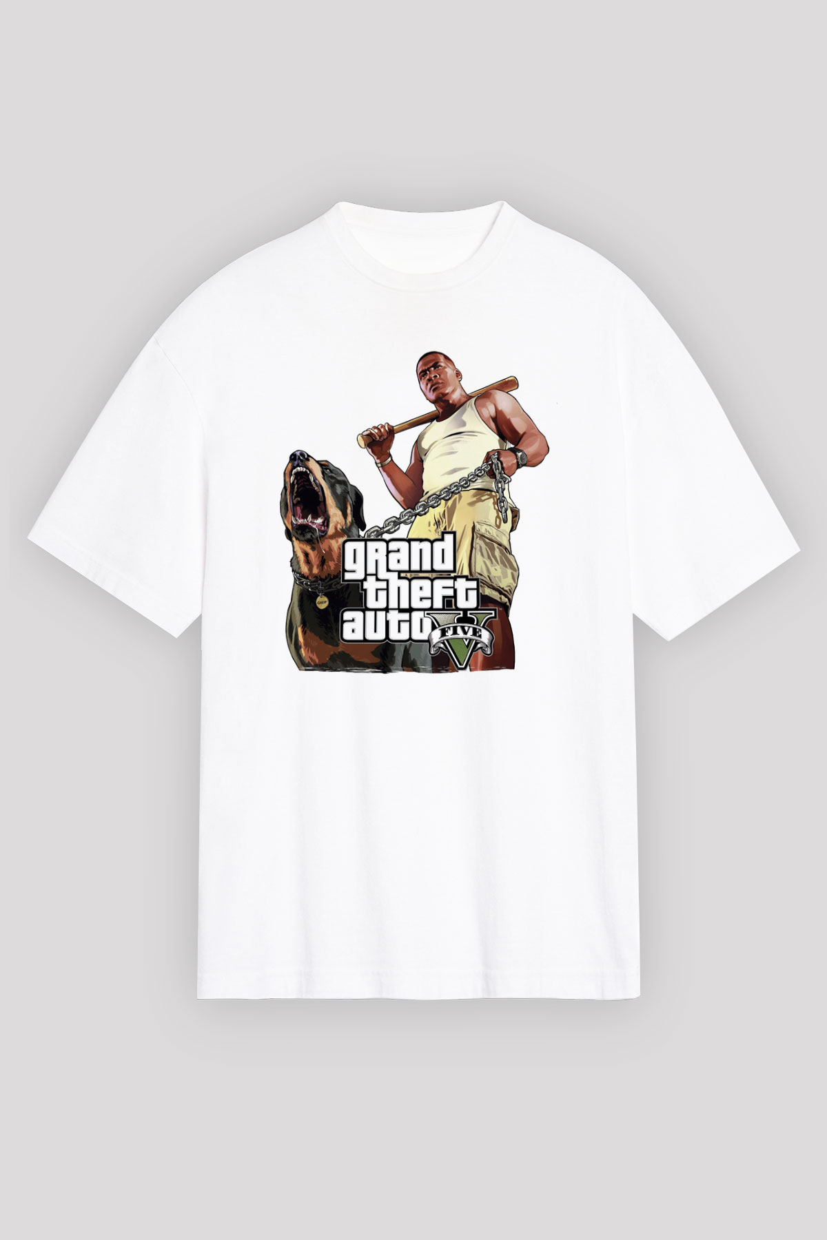 Grand Theft Auto Beyaz Unisex Tişört T-Shirt