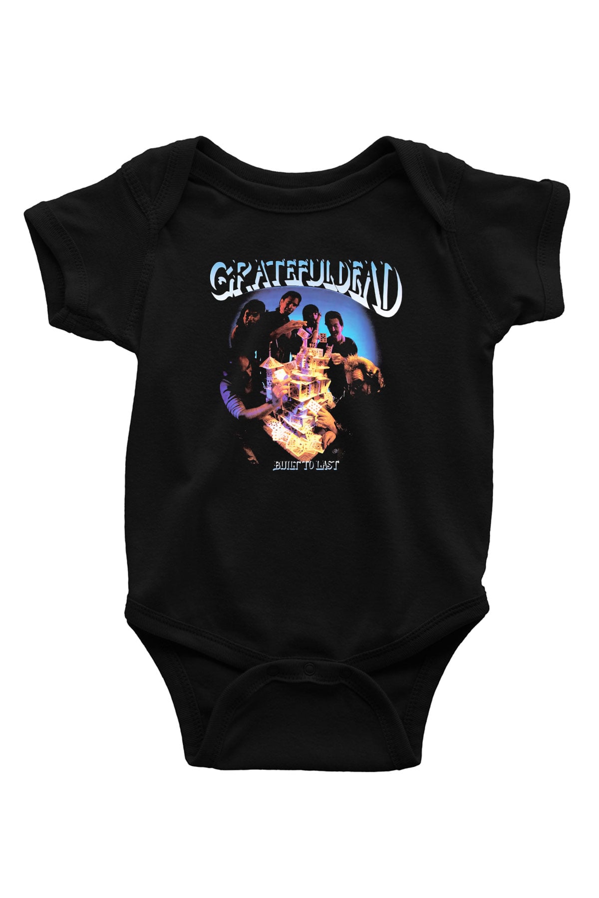 Grateful Dead Baskılı Siyah Bebek Body - Zıbın