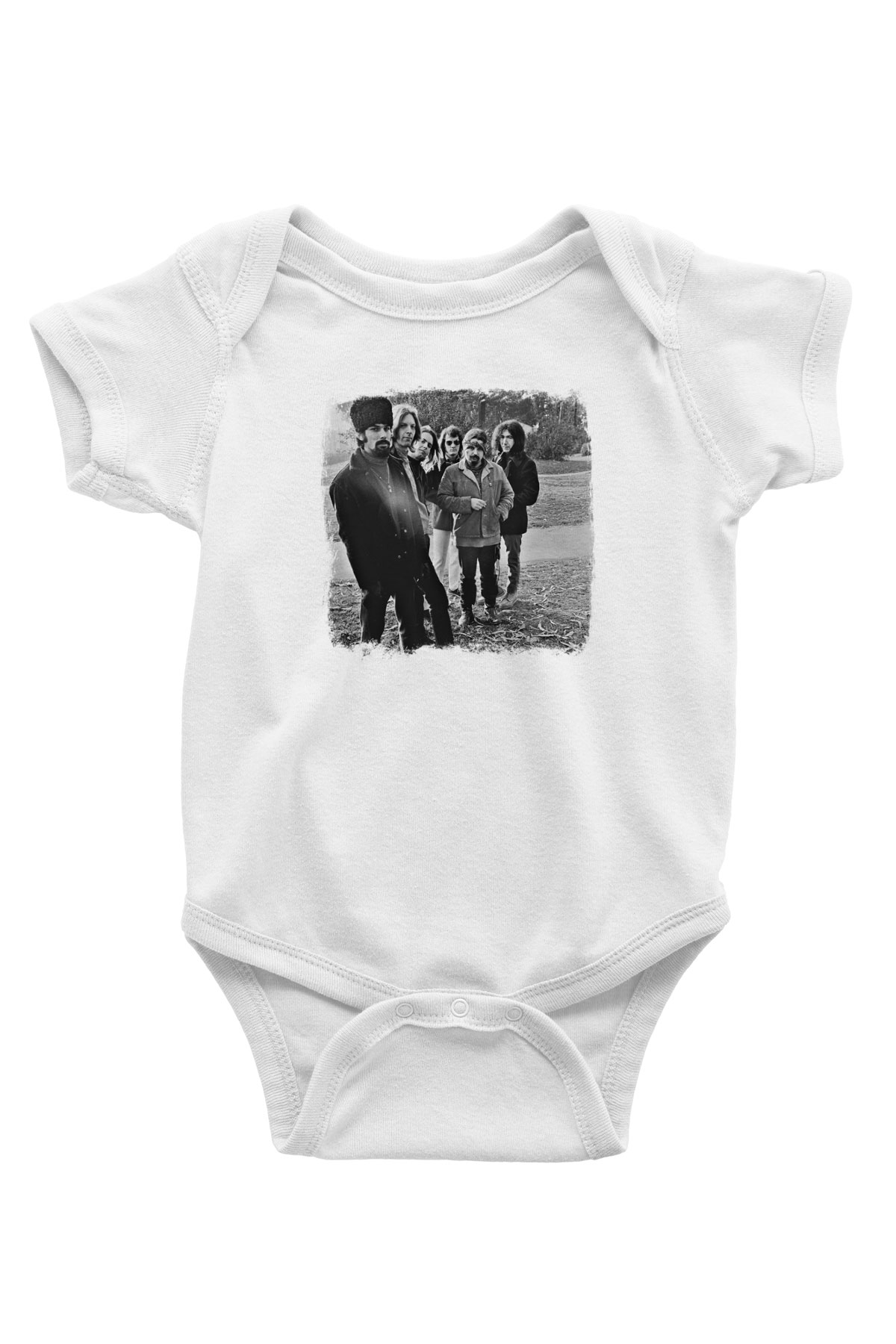 Grateful Dead Baskılı Unisex Beyaz Bebek Body - Zıbın