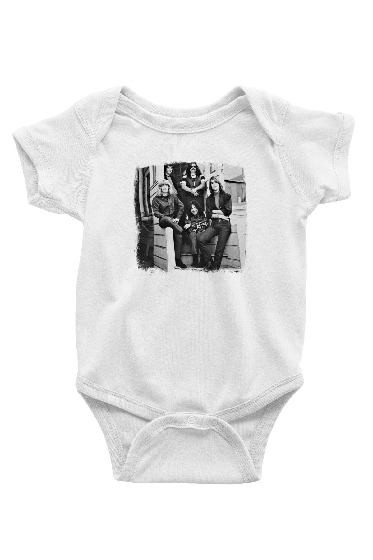 Grateful Dead Baskılı Unisex Beyaz Bebek Body - Zıbın