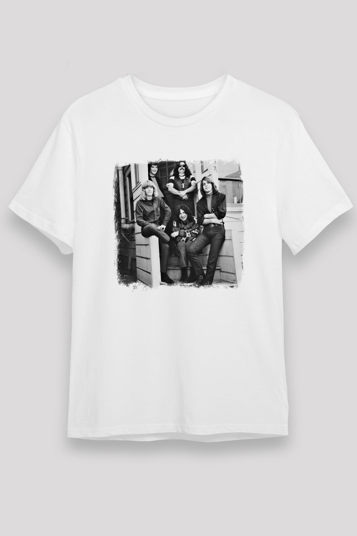 Grateful Dead Baskılı Unisex Beyaz Tişört