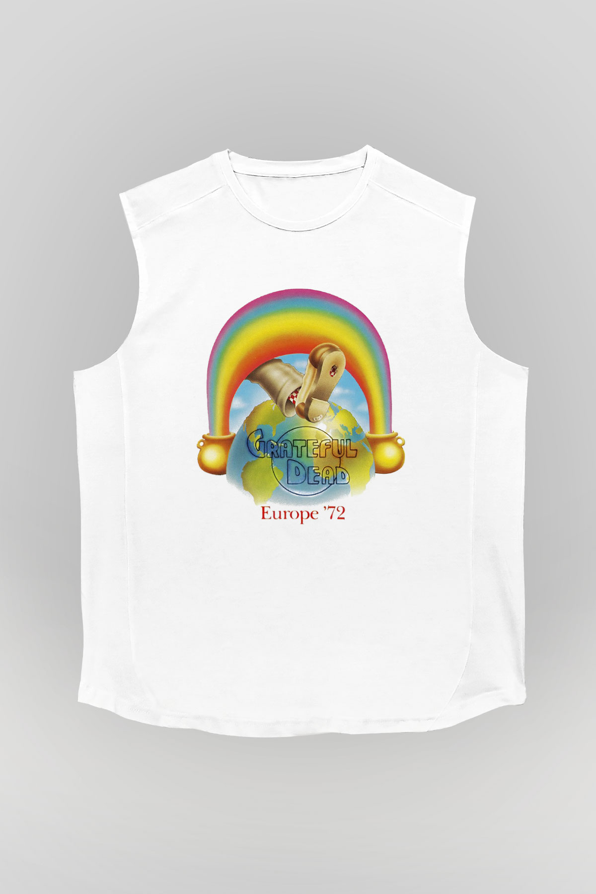Grateful Dead Beyaz Unisex Kolsuz Tişört