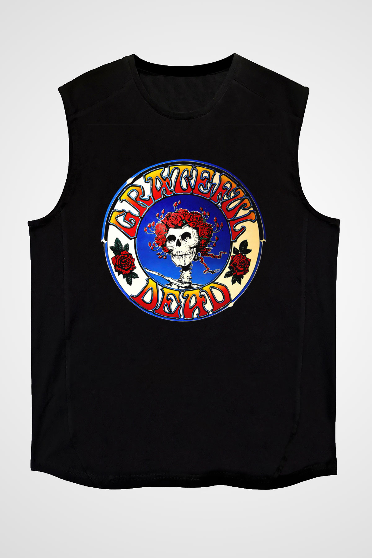 Grateful Dead Siyah Unisex Kolsuz Tişört