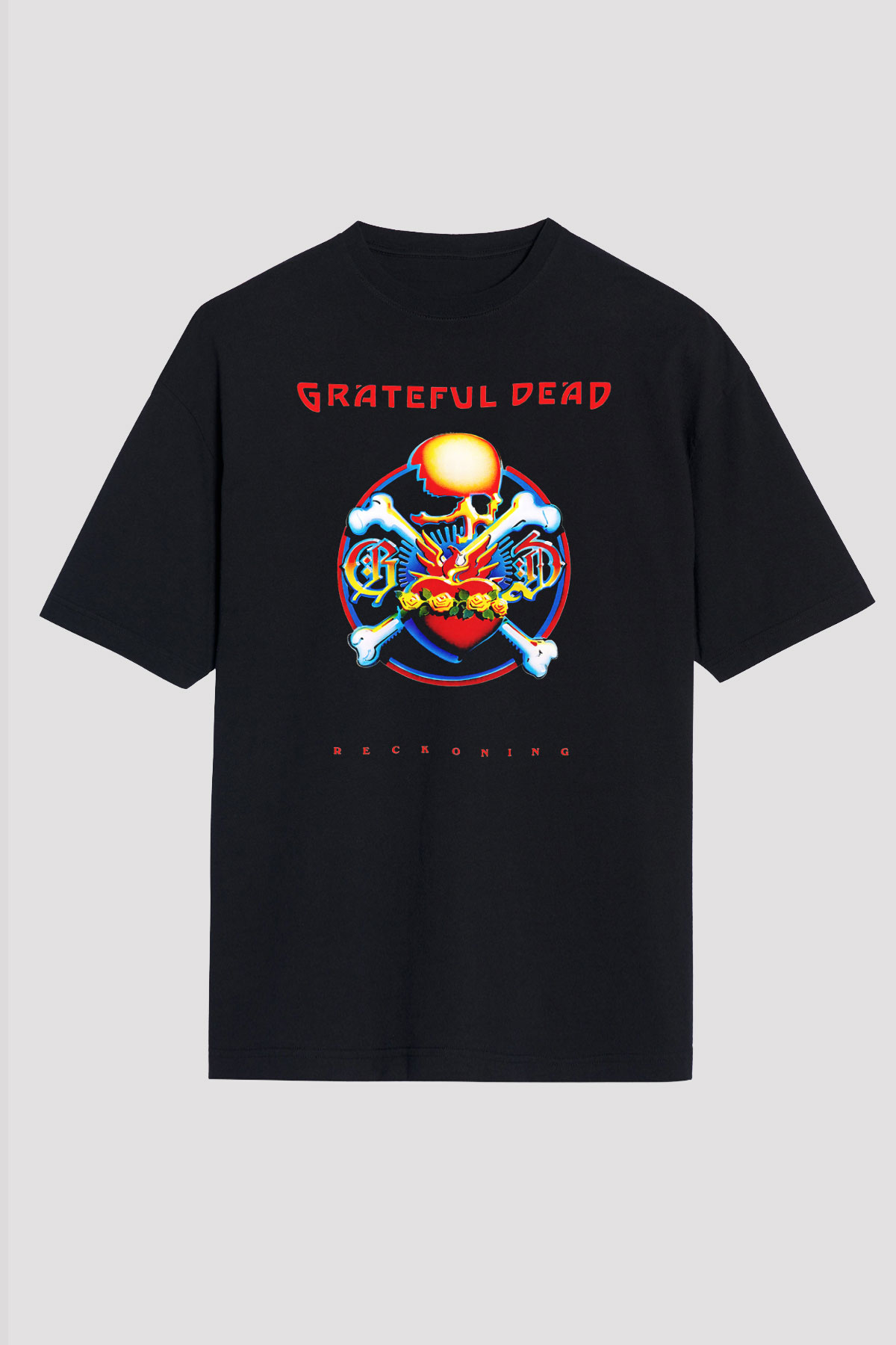 Grateful Dead Siyah Unisex Oversize Tişört T-Shirt