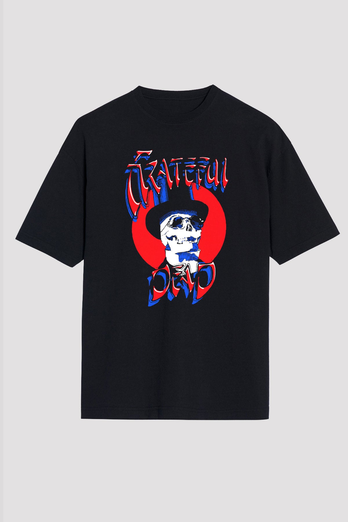 Grateful Dead Siyah Unisex Oversize Tişört T-Shirt
