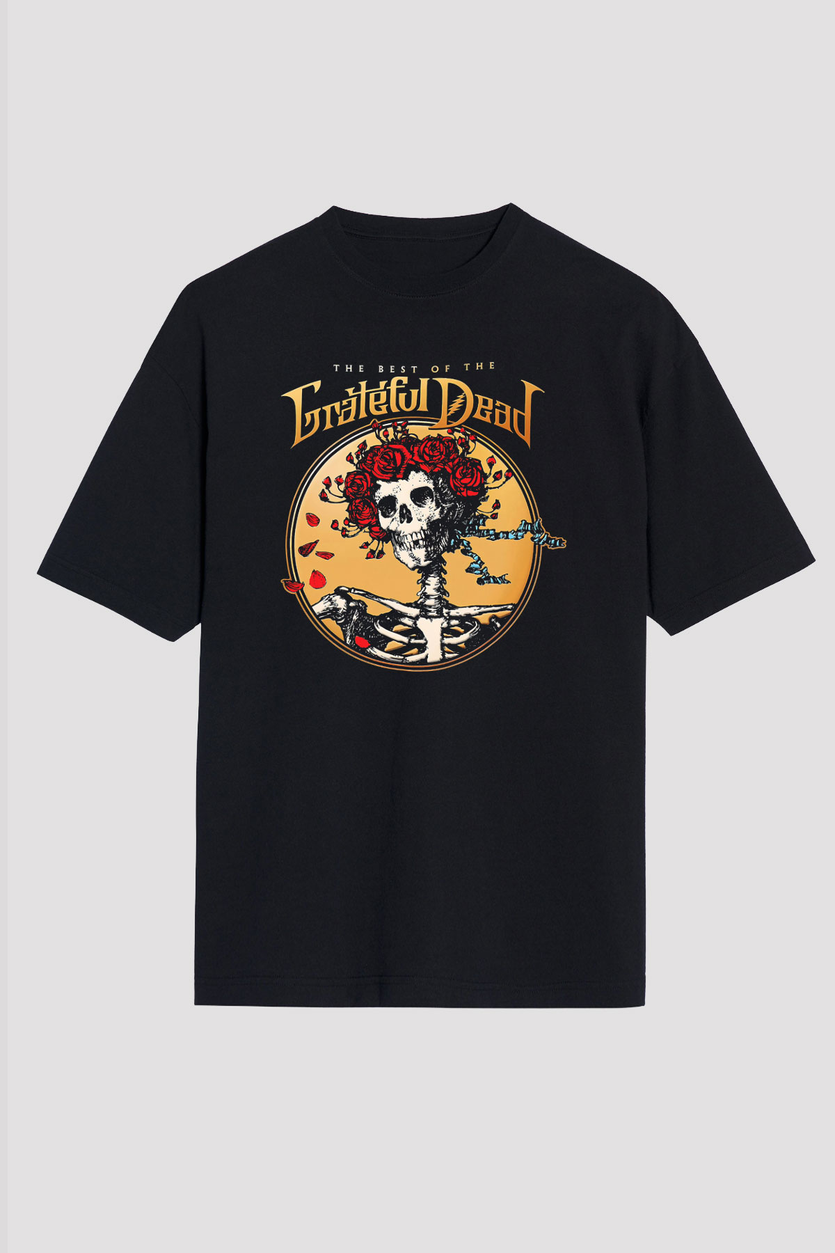 Grateful Dead Siyah Unisex Oversize Tişört T-Shirt