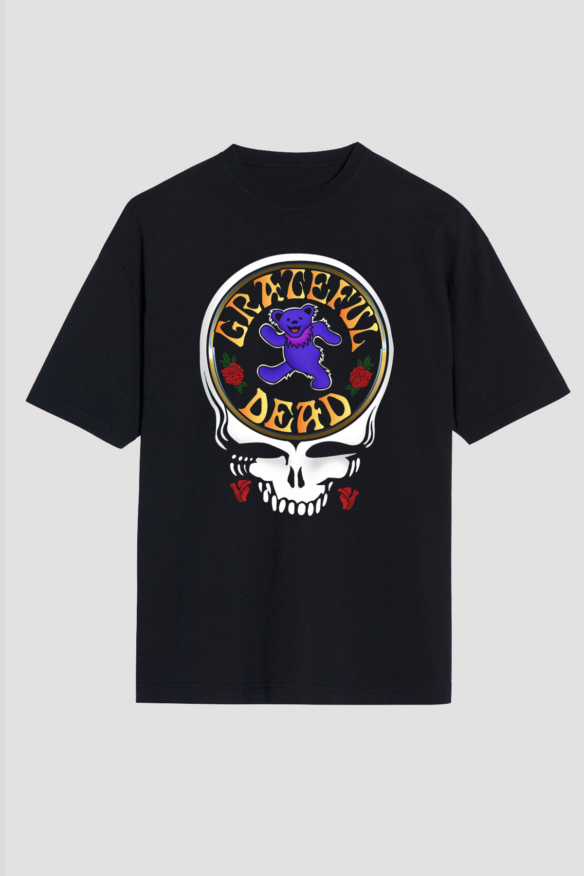 Grateful Dead Siyah Unisex Oversize Tişört T-Shirt