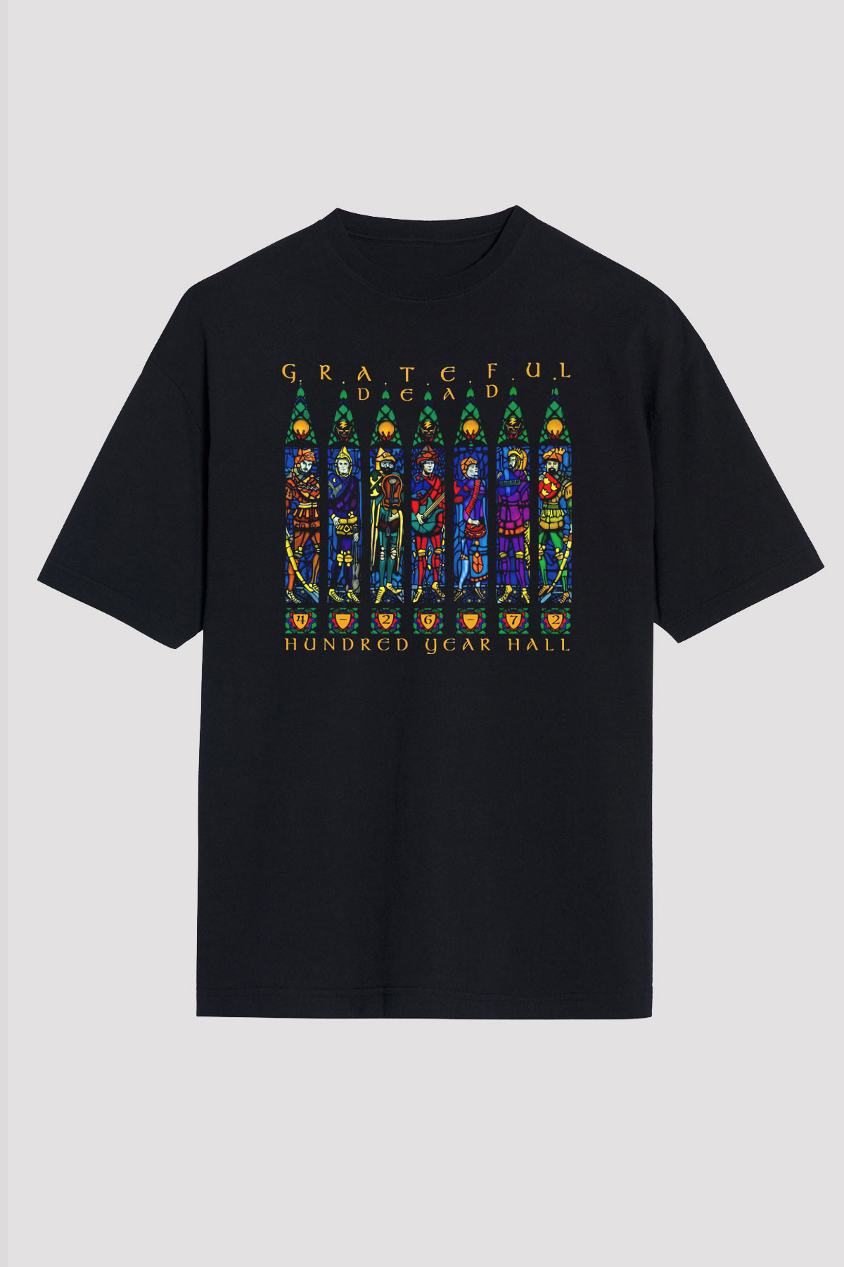 Grateful Dead Siyah Unisex Oversize Tişört T-Shirt