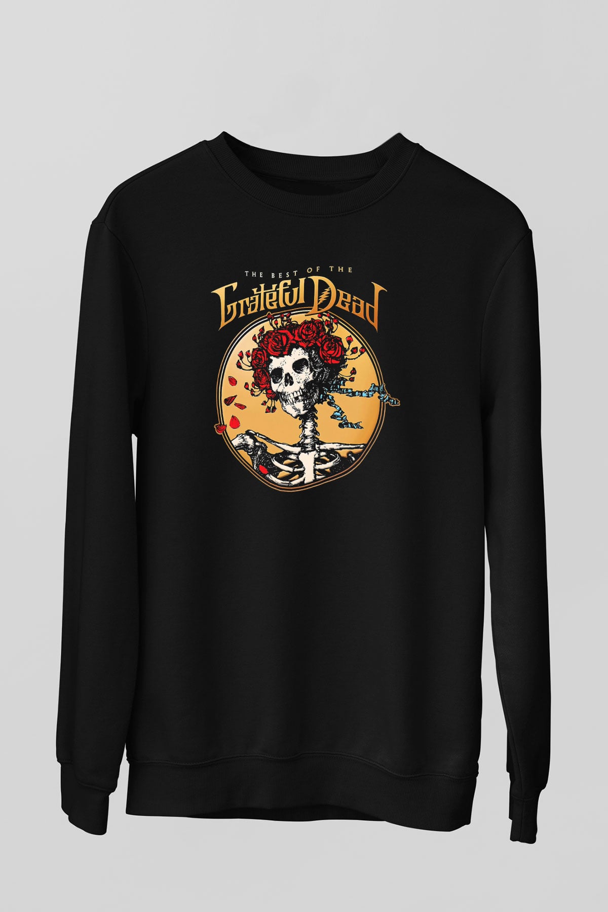 Grateful Dead Siyah Unisex Sweatshirt