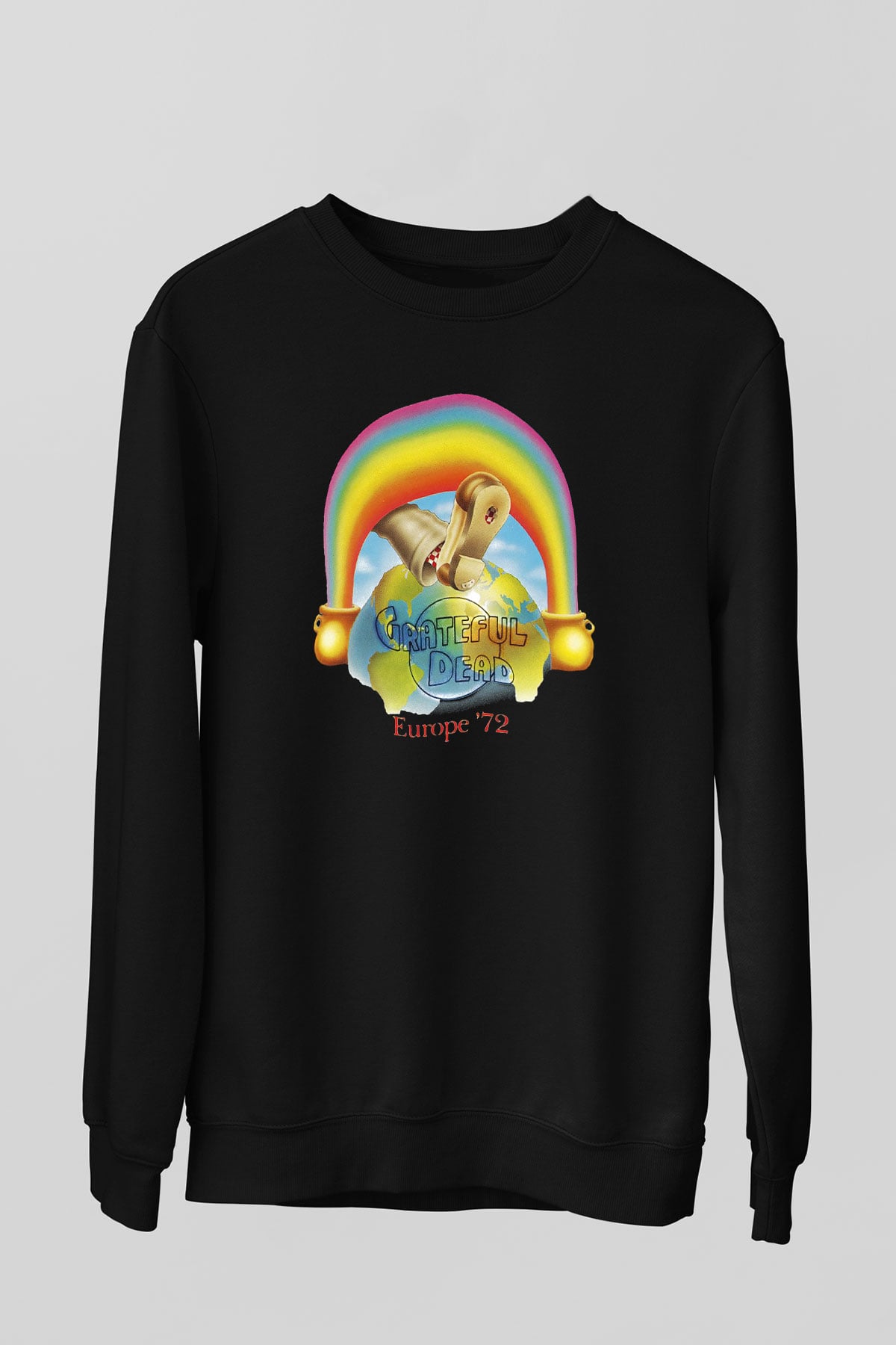 Grateful Dead Siyah Unisex Sweatshirt