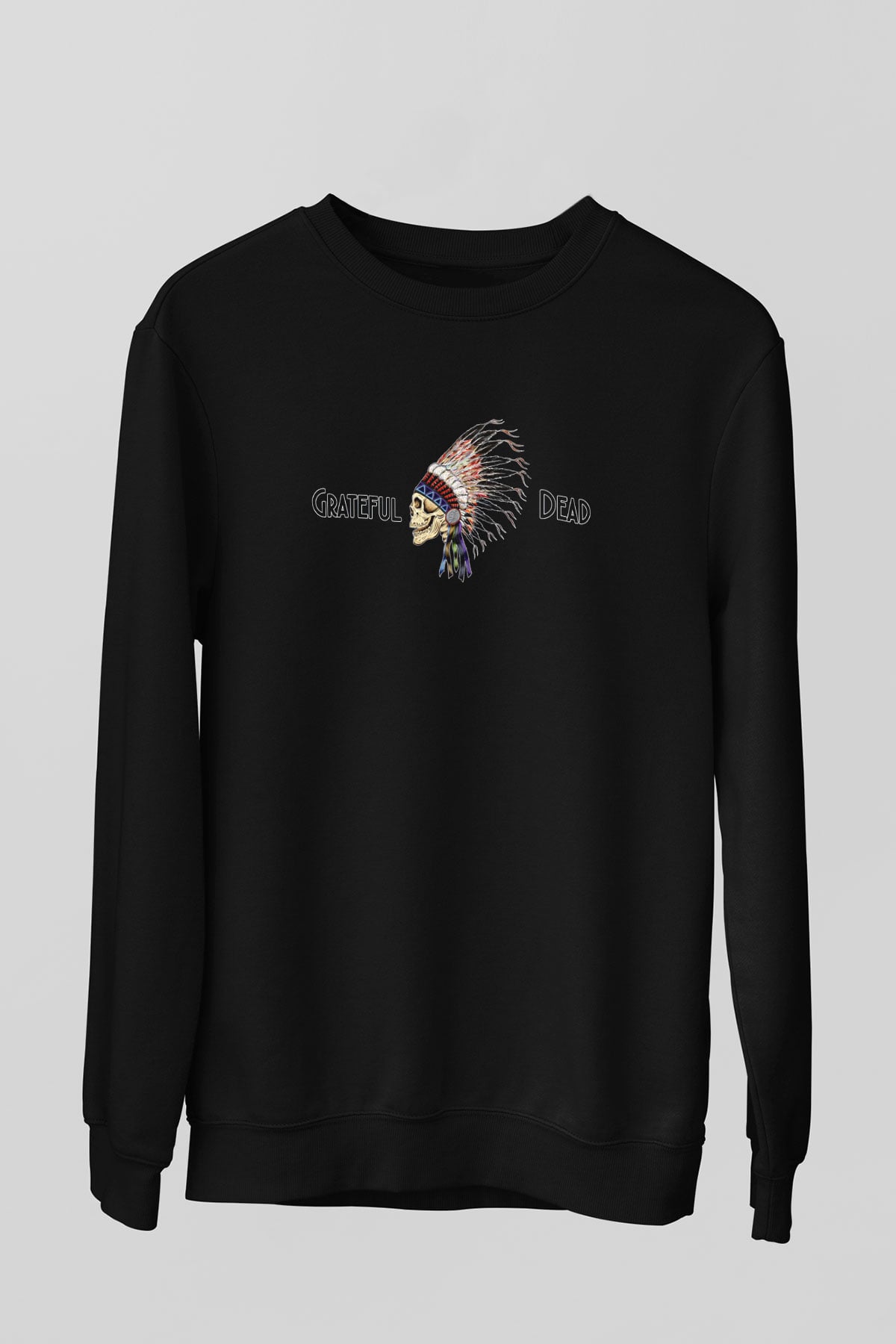 Grateful Dead Siyah Unisex Sweatshirt