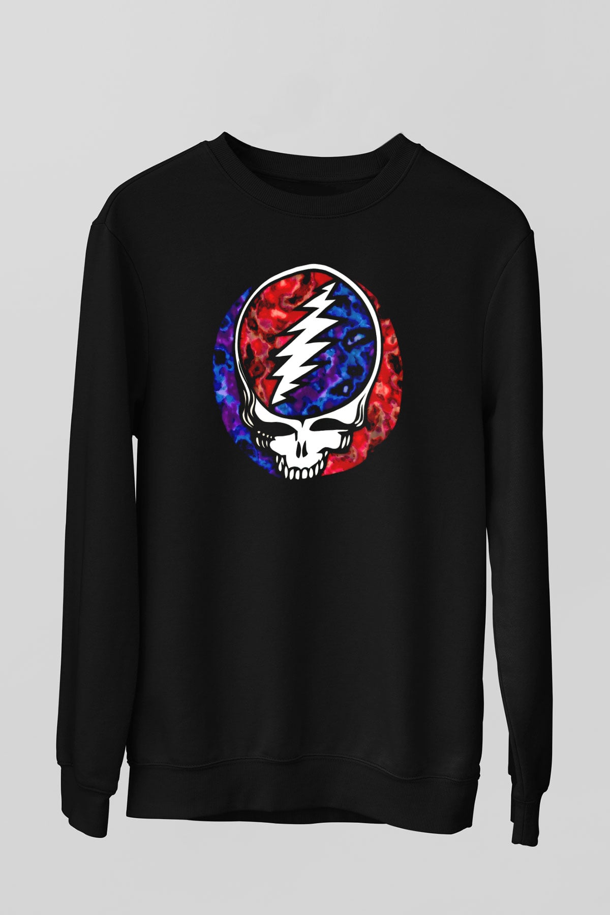 Grateful Dead Siyah Unisex Sweatshirt