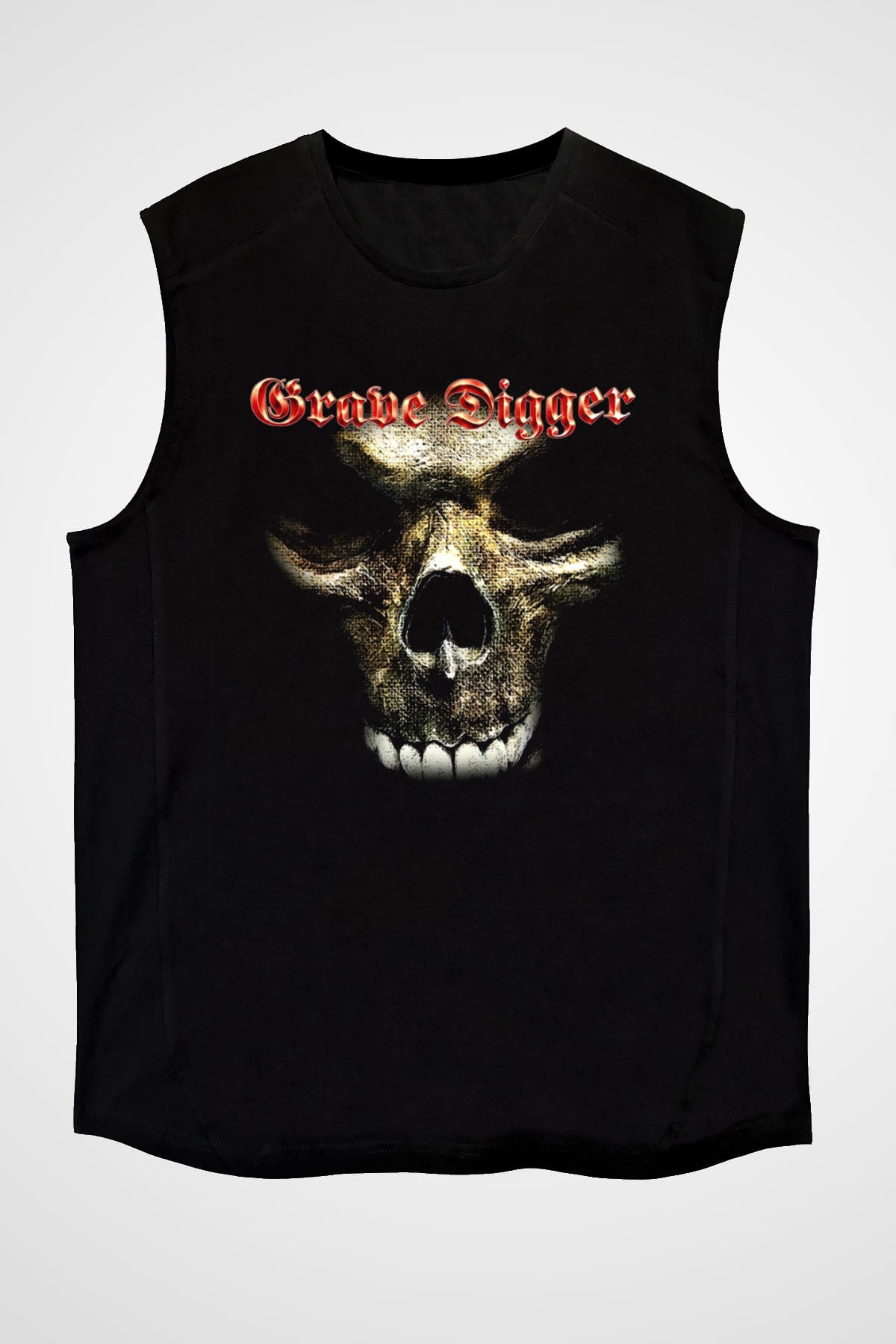 Grave Digger Siyah Unisex Kolsuz Tişört