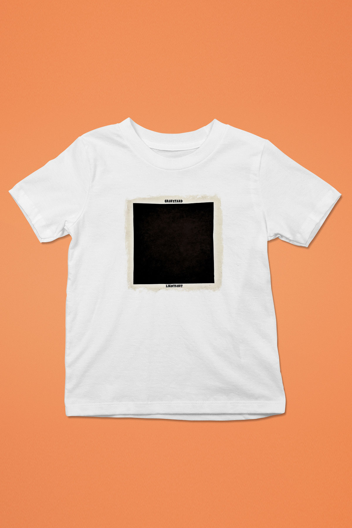 Graveyard Baskılı Unisex Beyaz Çocuk Tişört