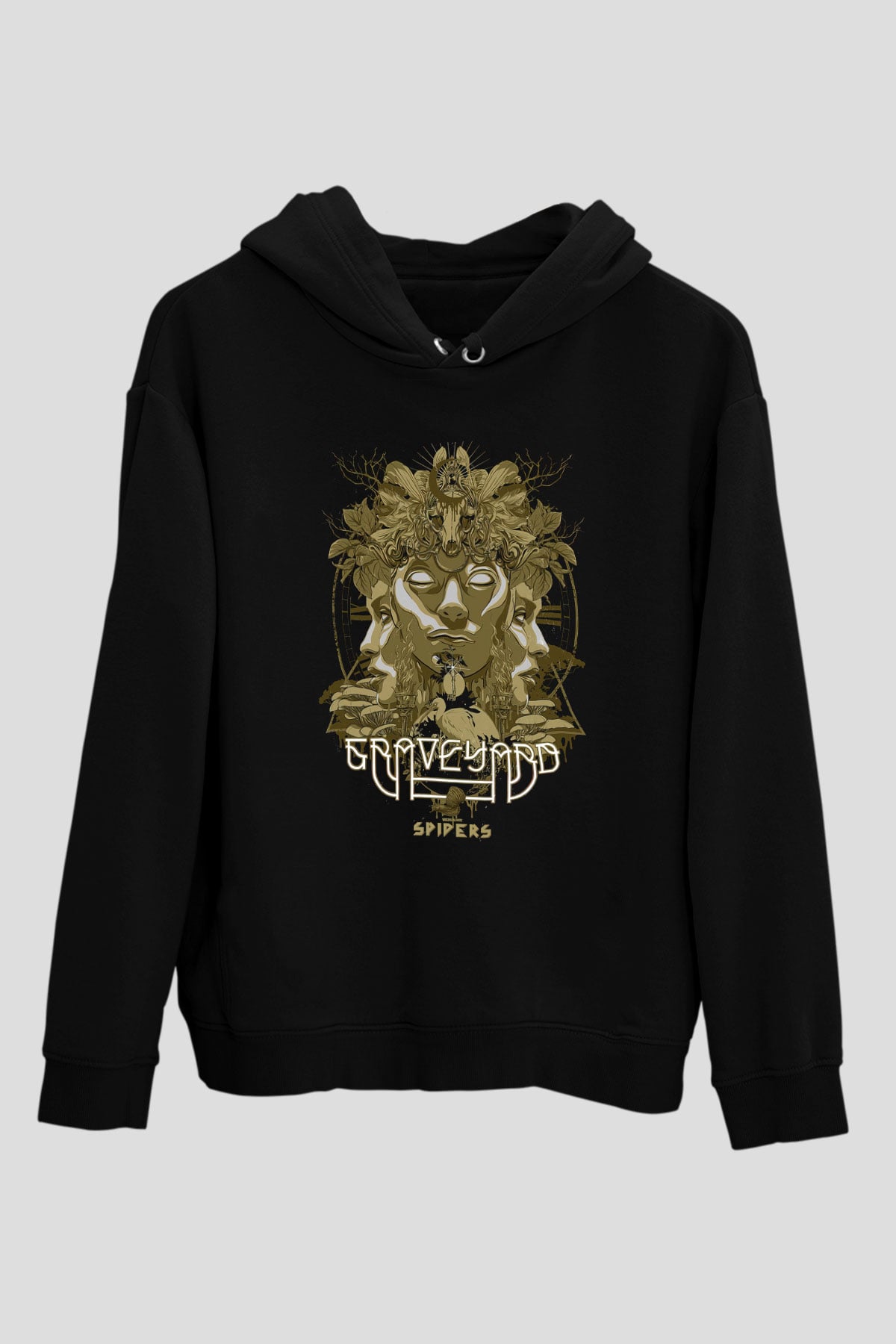 Graveyard Siyah Unisex Hoodie