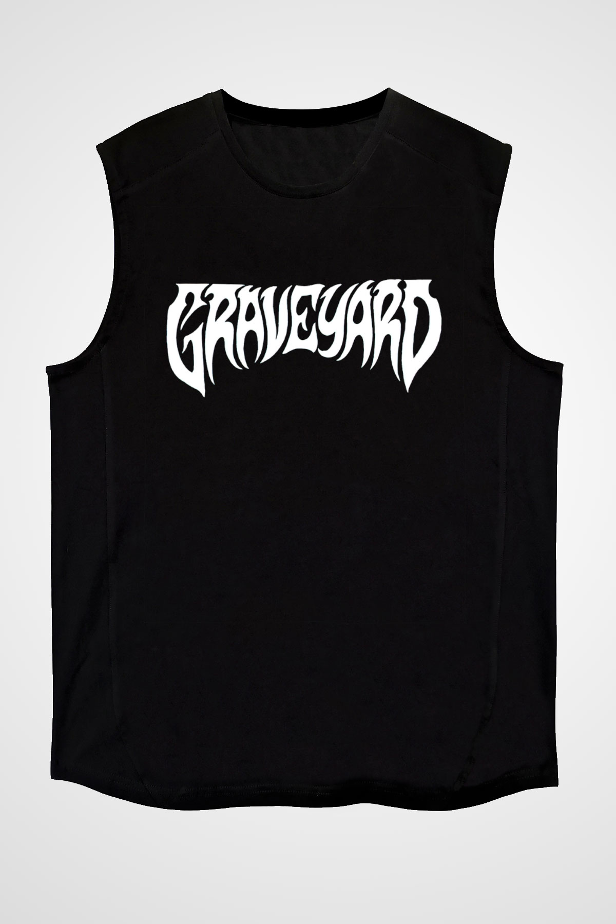Graveyard Siyah Unisex Kolsuz Tişört
