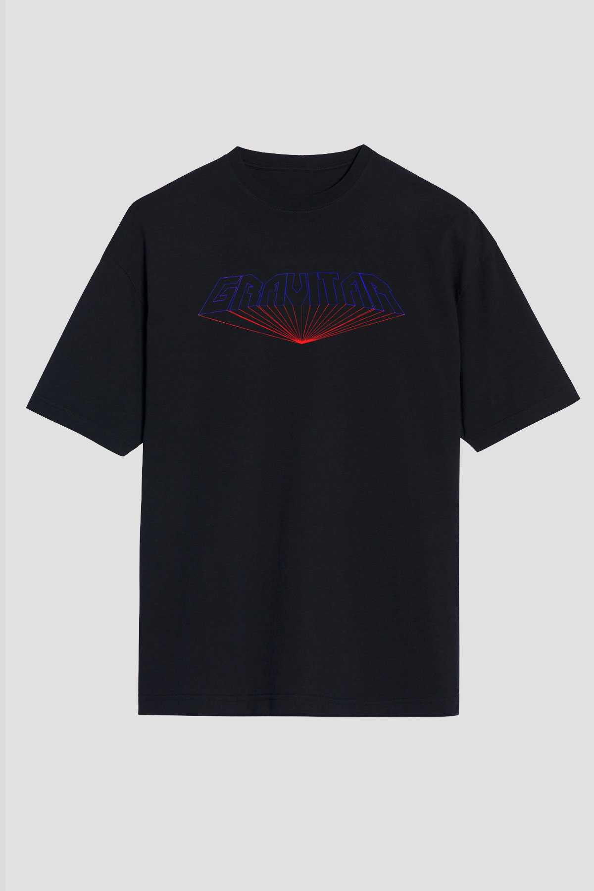 Gravitar Siyah Unisex Tişört