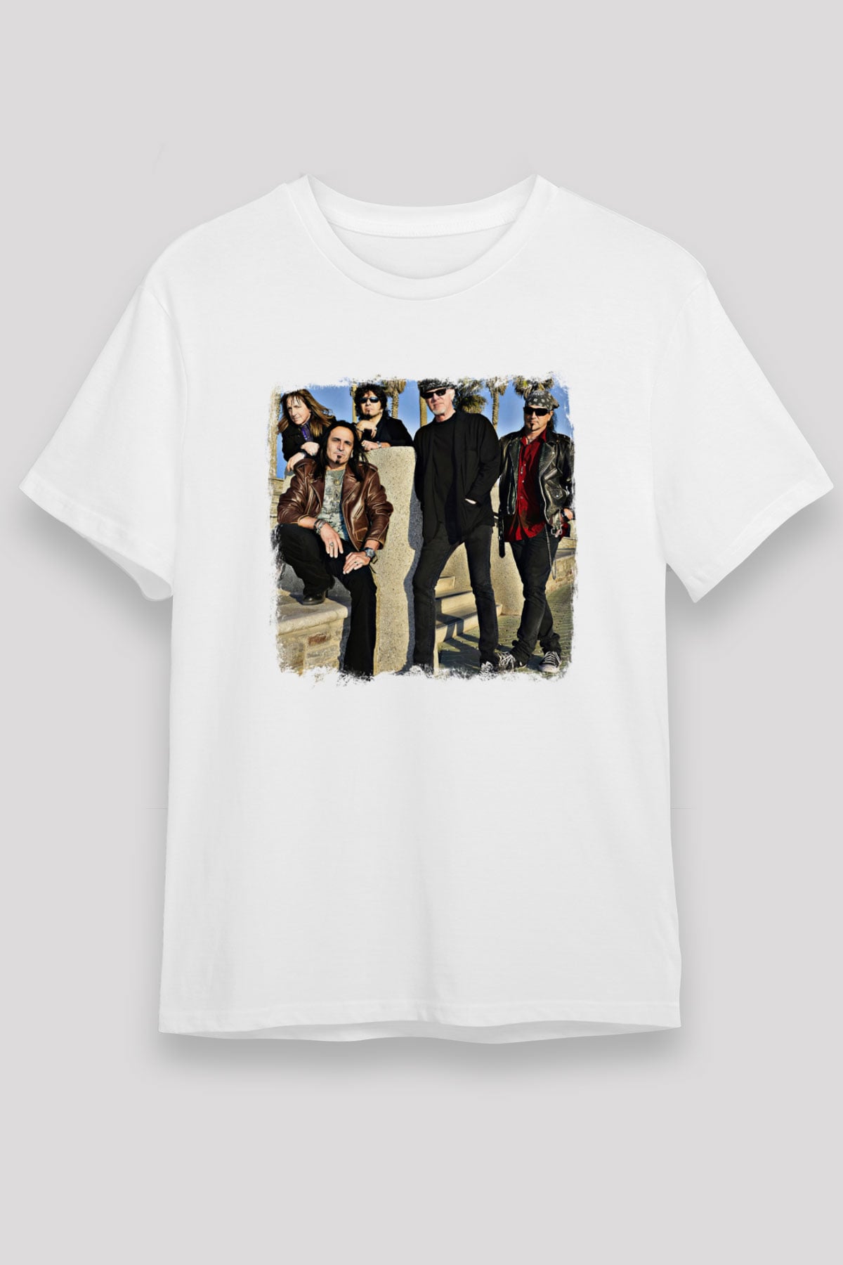 Great White Baskılı Unisex Beyaz Tişört
