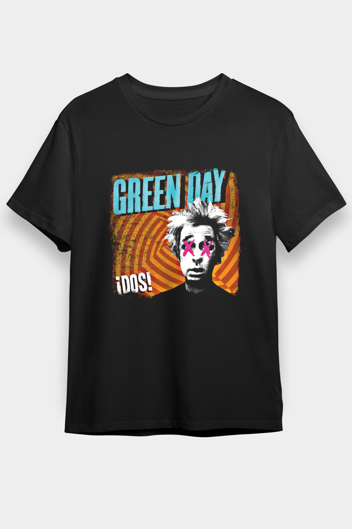 Green Day Baskılı Unisex Siyah Tişört