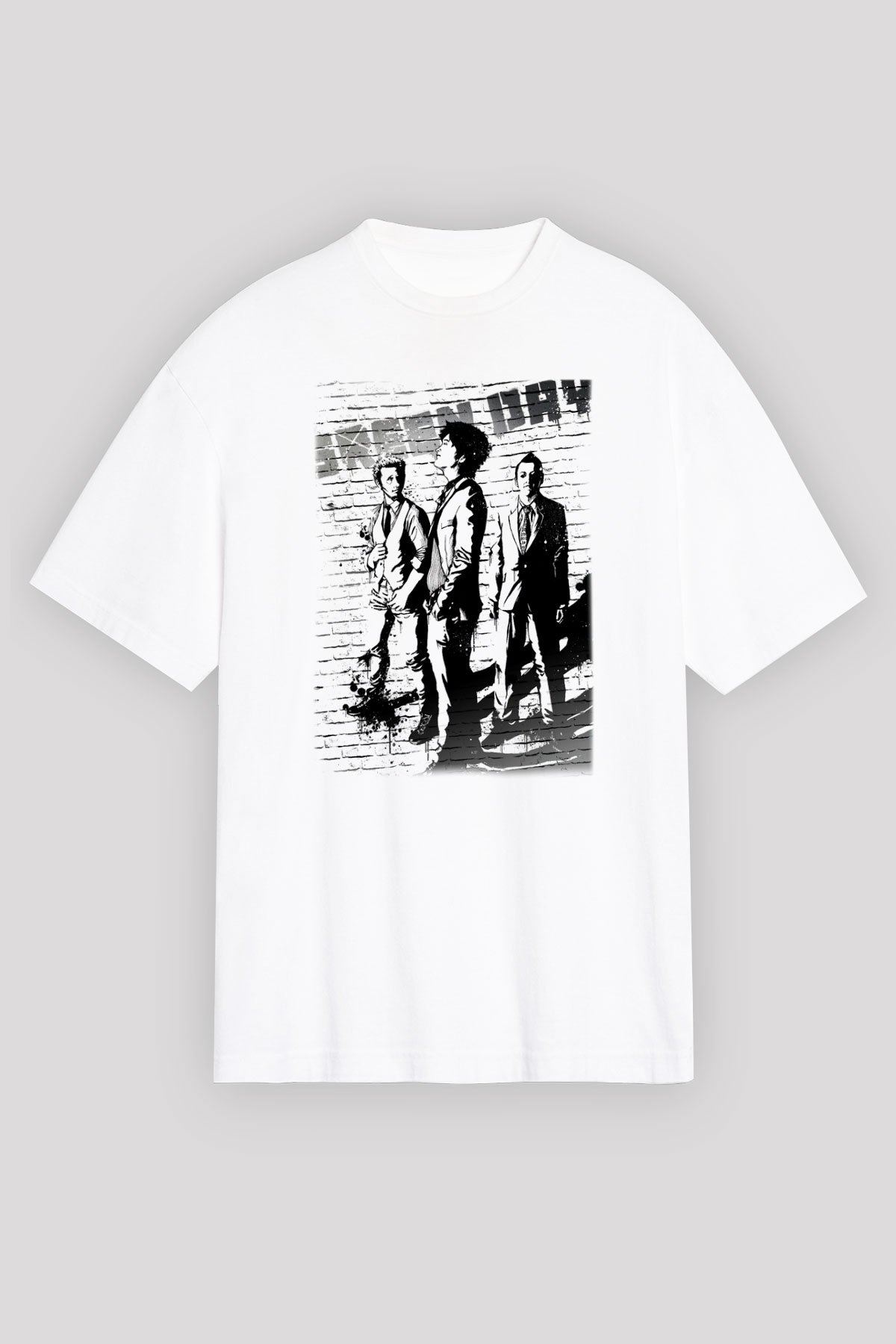Green Day Beyaz Unisex Tişört T-Shirt - TişörtFabrikası