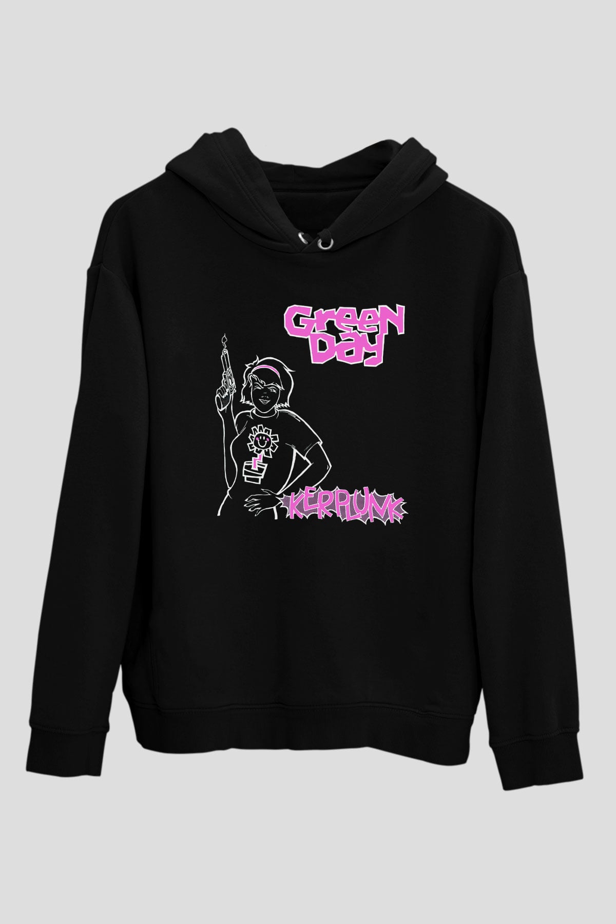 Green Day Siyah Unisex Hoodie