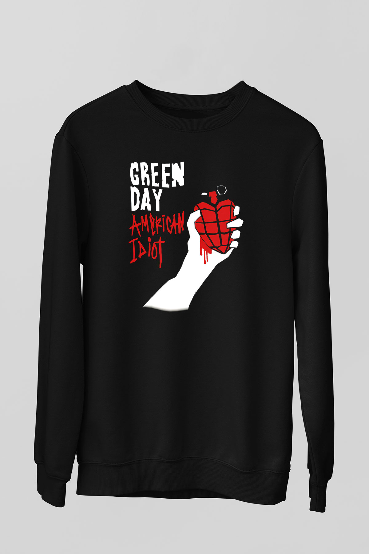 Green Day Siyah Unisex Sweatshirt