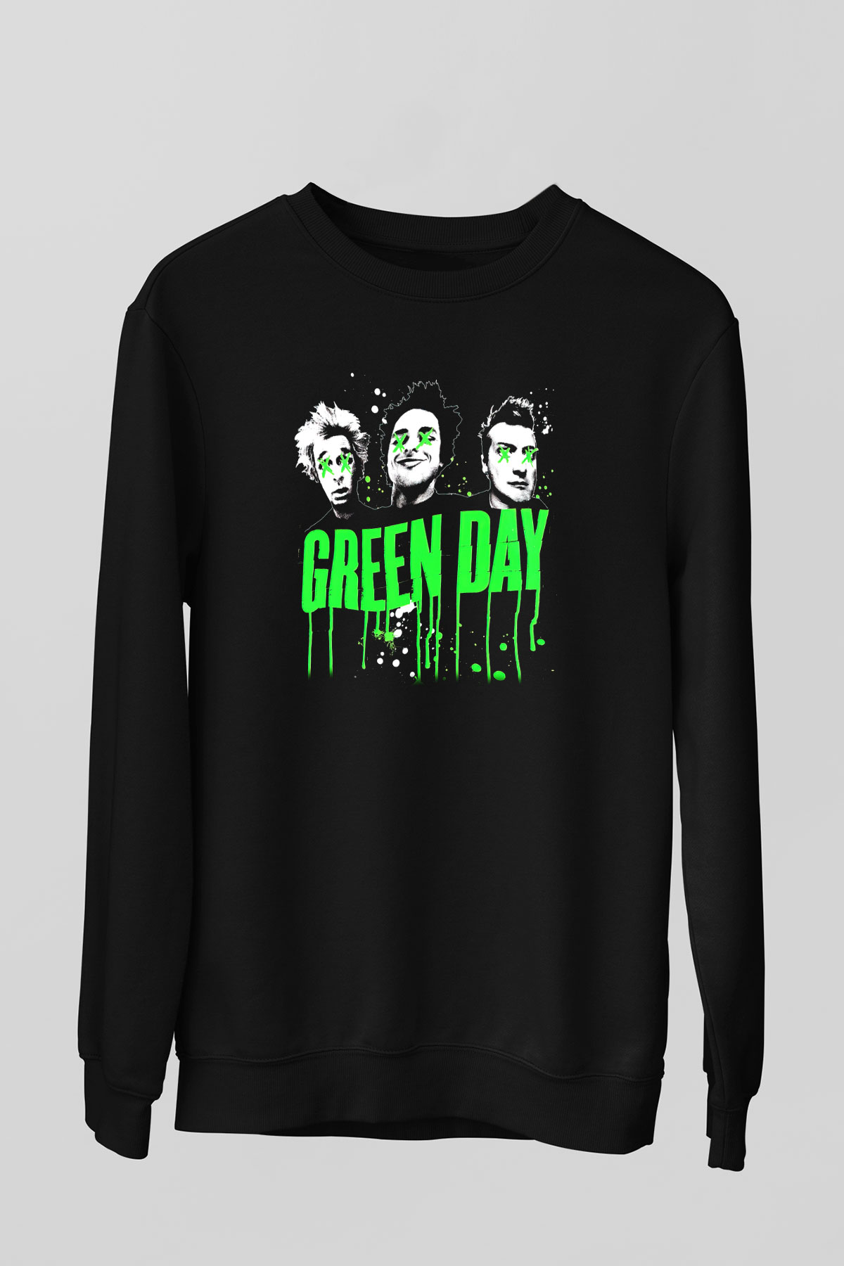 Green Day Siyah Unisex Sweatshirt