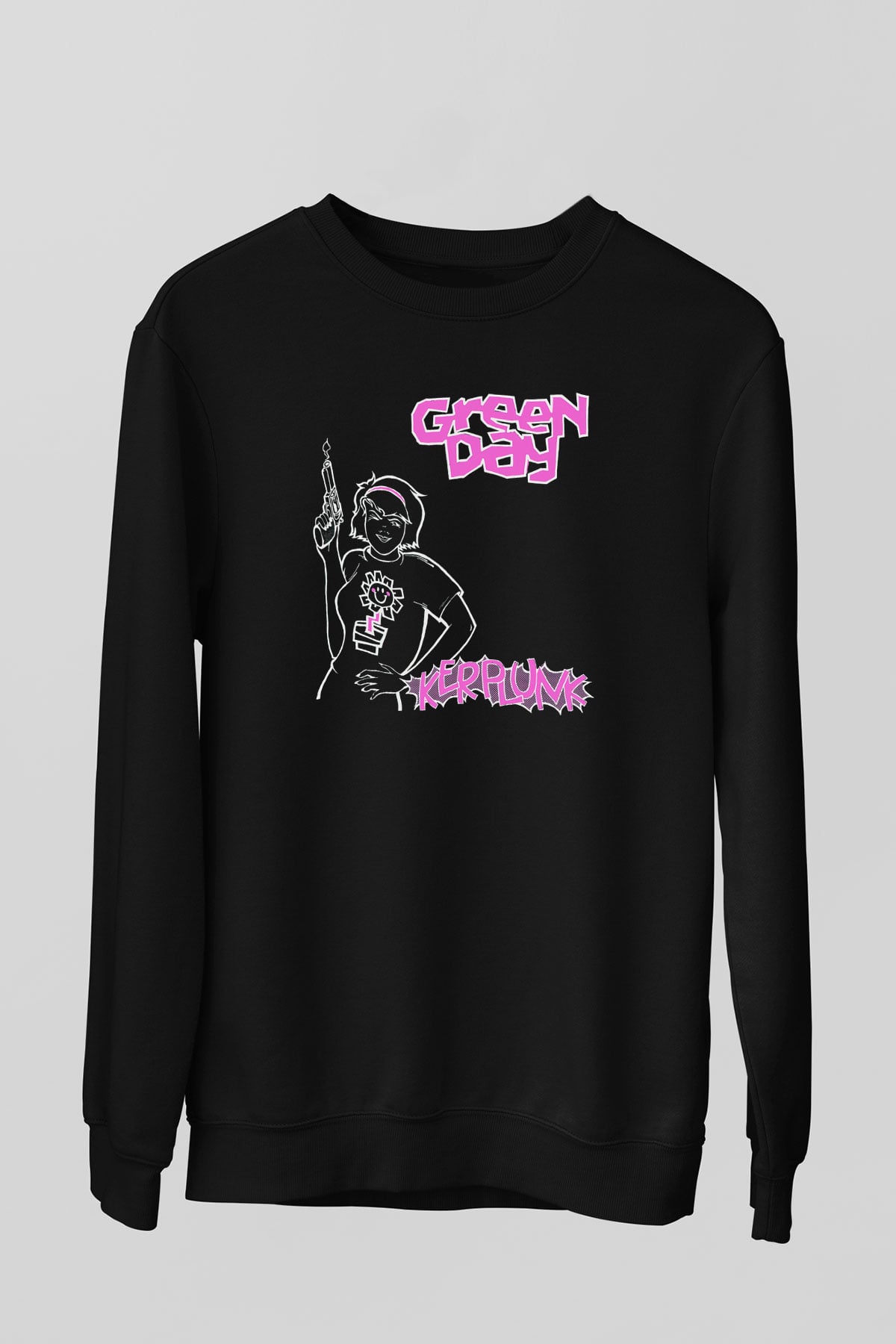Green Day Siyah Unisex Sweatshirt