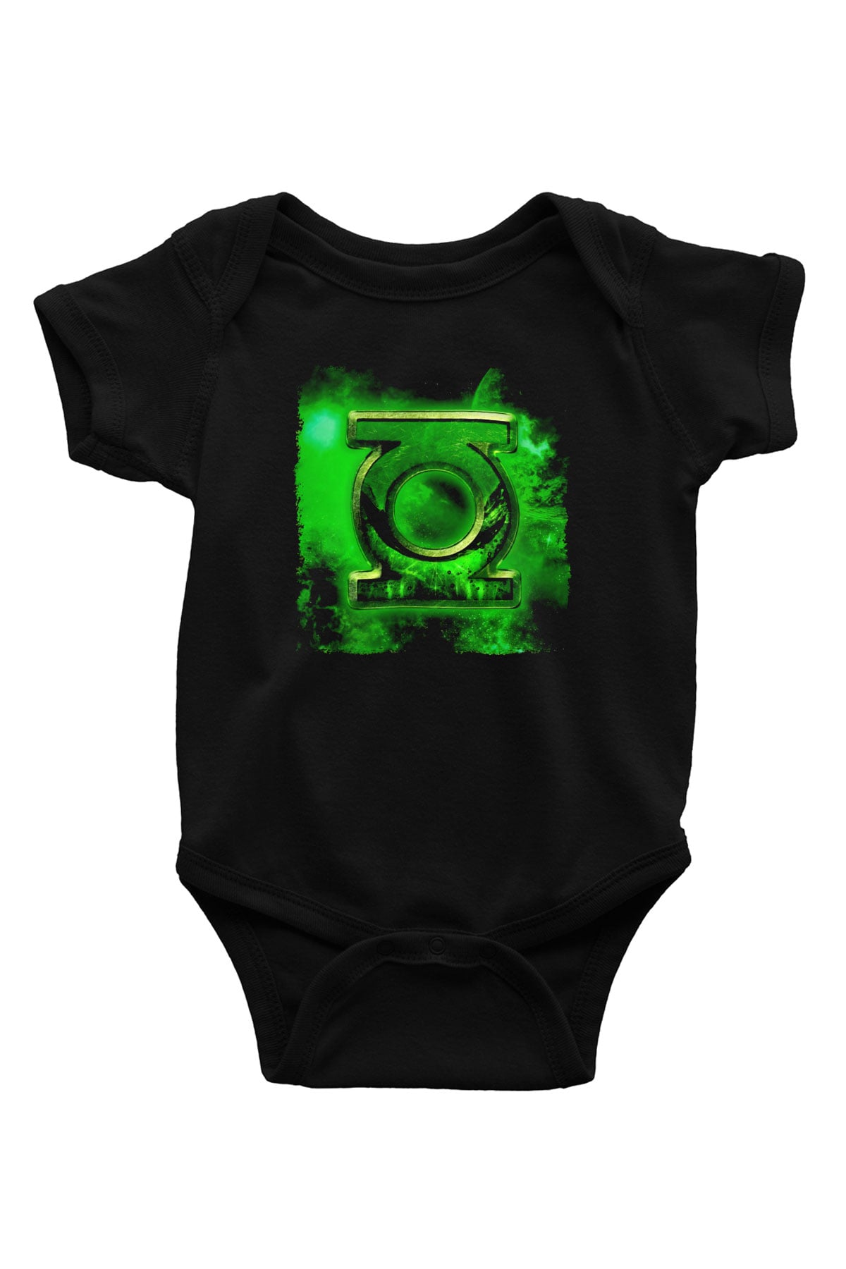 Green Lantern Siyah Bebek Body - Zıbın
