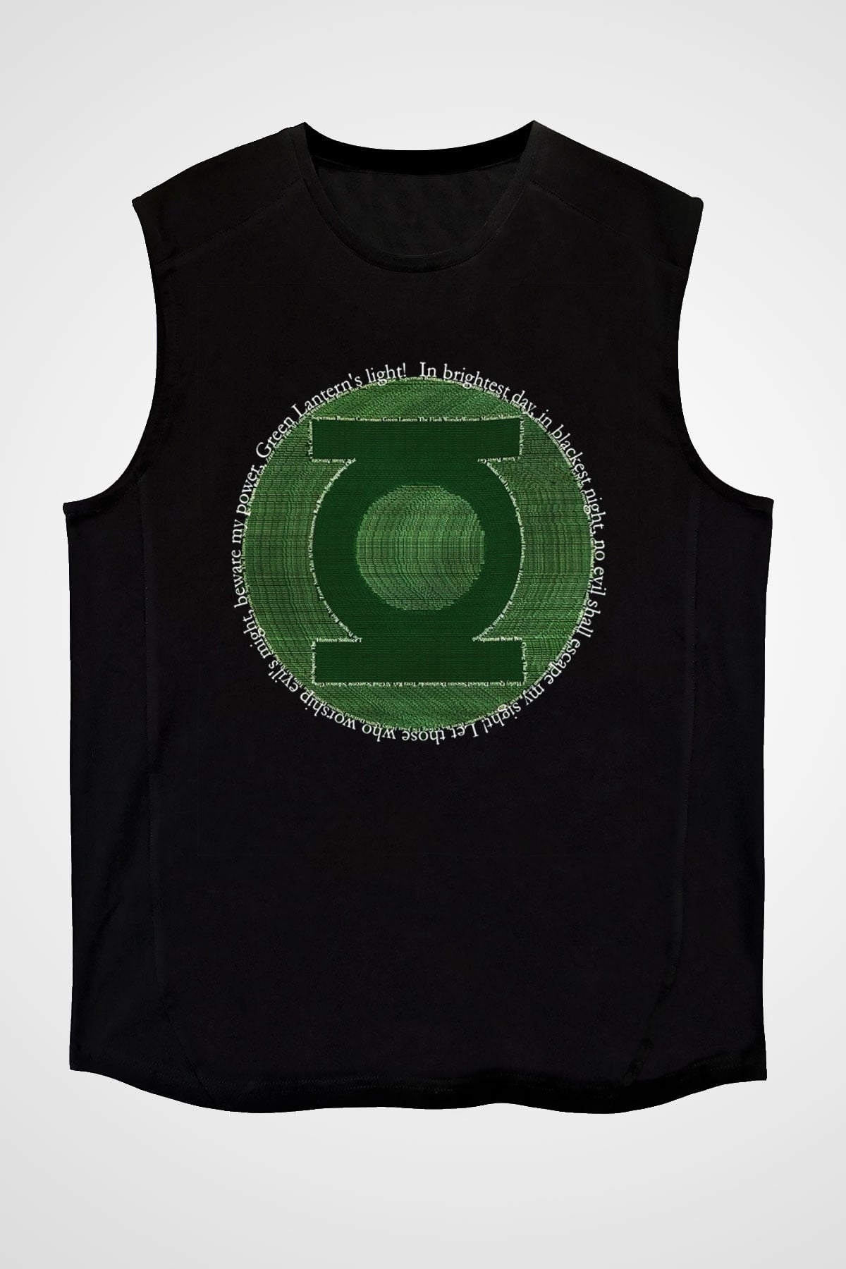 Green Lantern Siyah Unisex Kolsuz Tişört